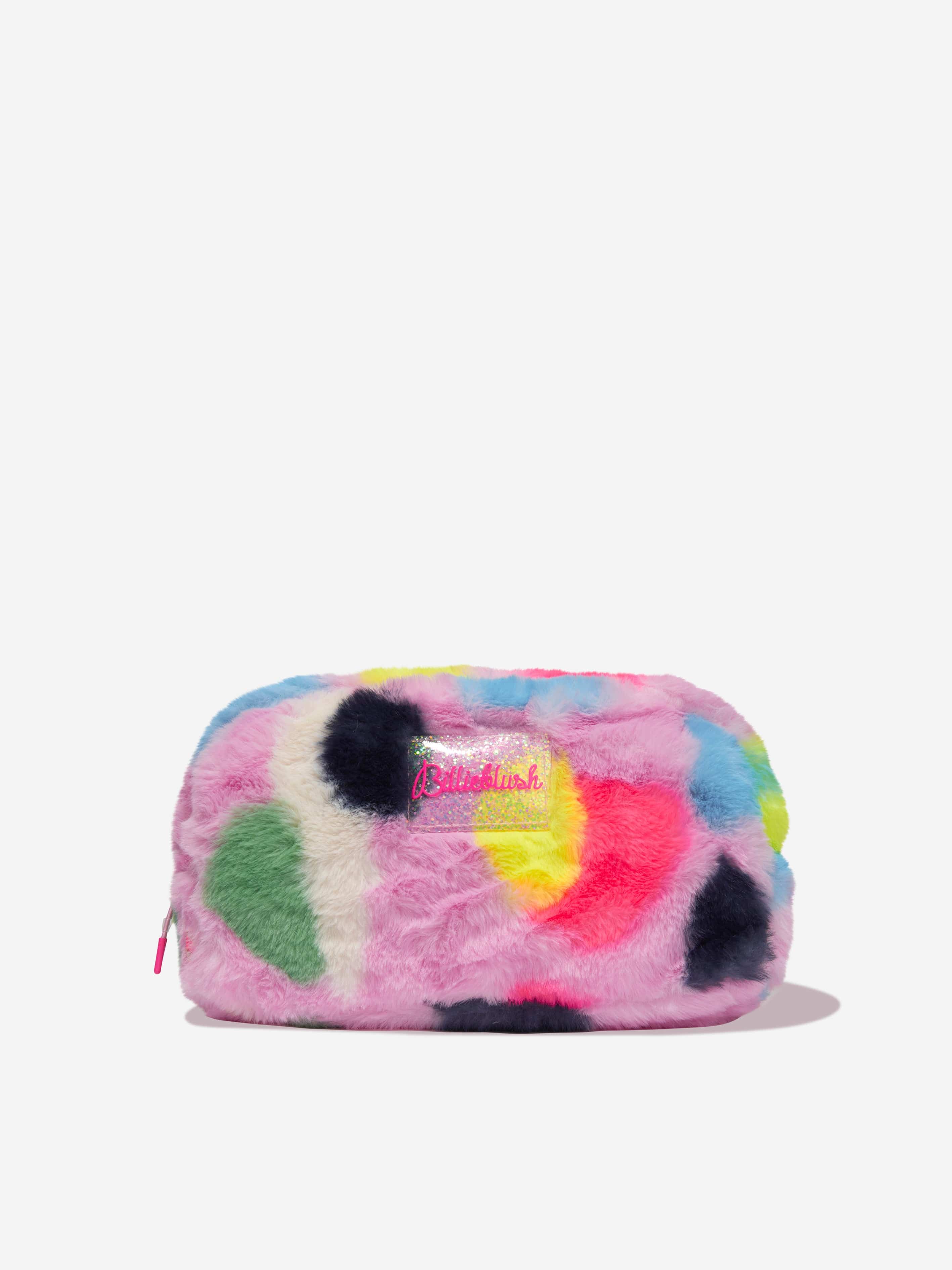 Billieblush Girls Faux Fur Pencil Case in Pink