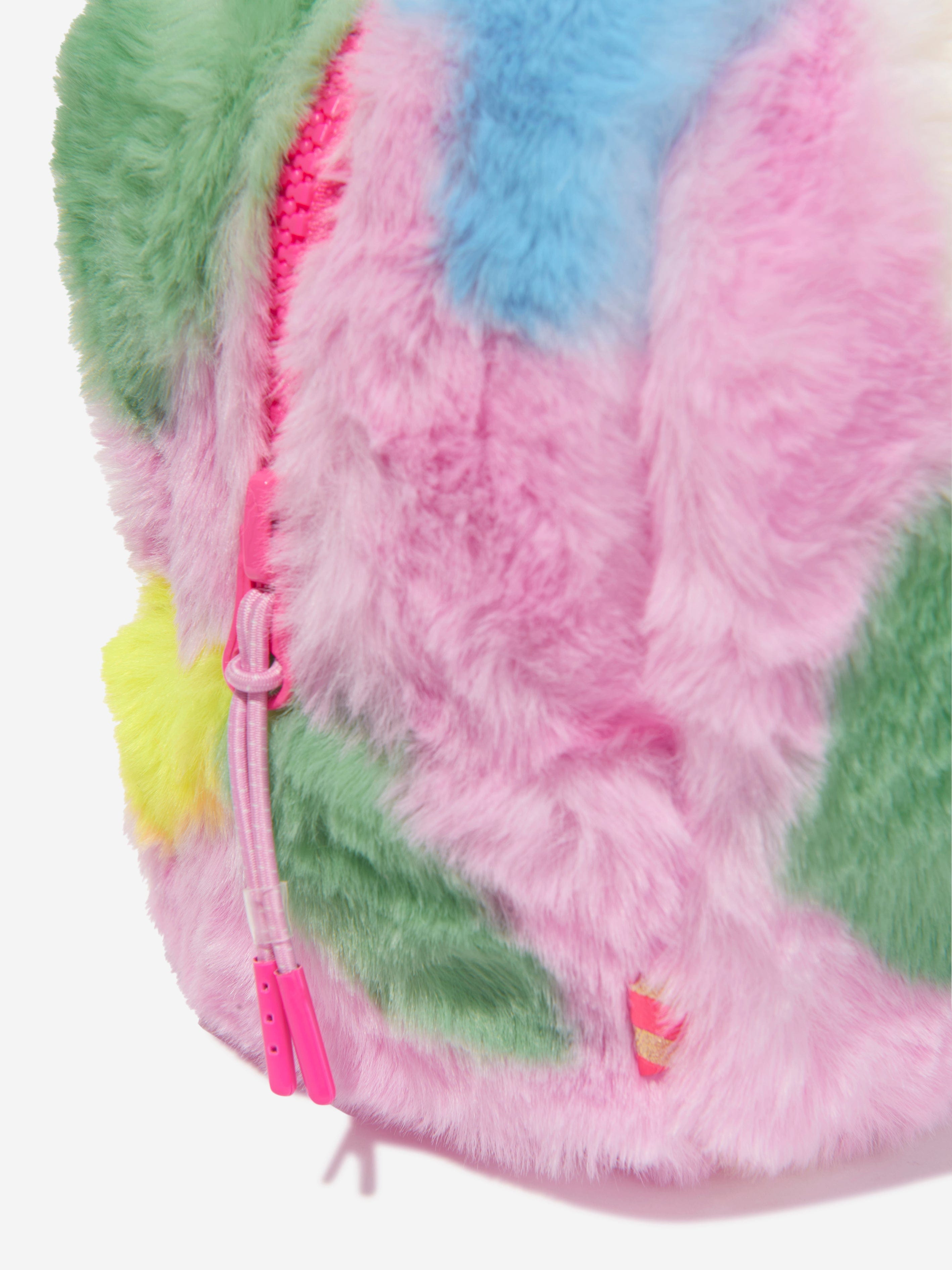 Billieblush Girls Faux Fur Pencil Case in Pink