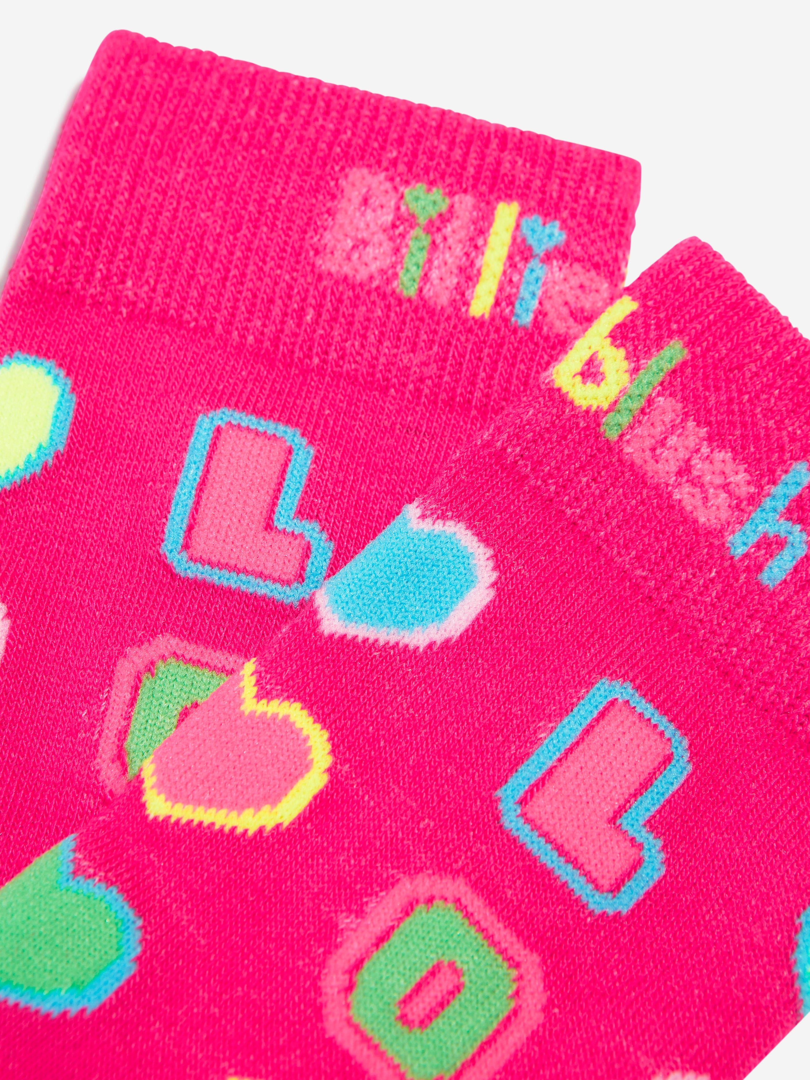 Billieblush Girls LOL Socks in Pink