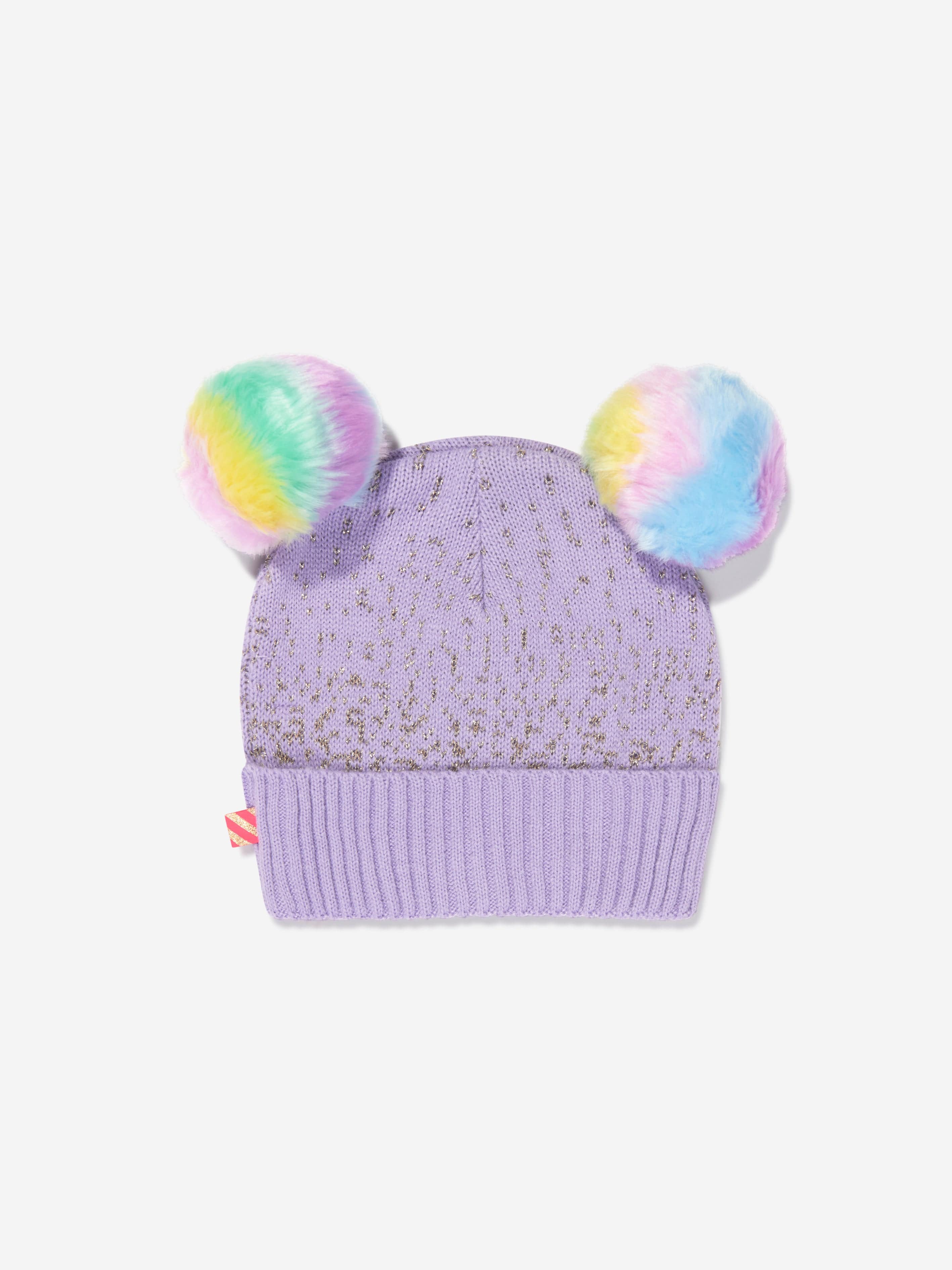 Billieblush Girls Star Bobble Hat in Lilac