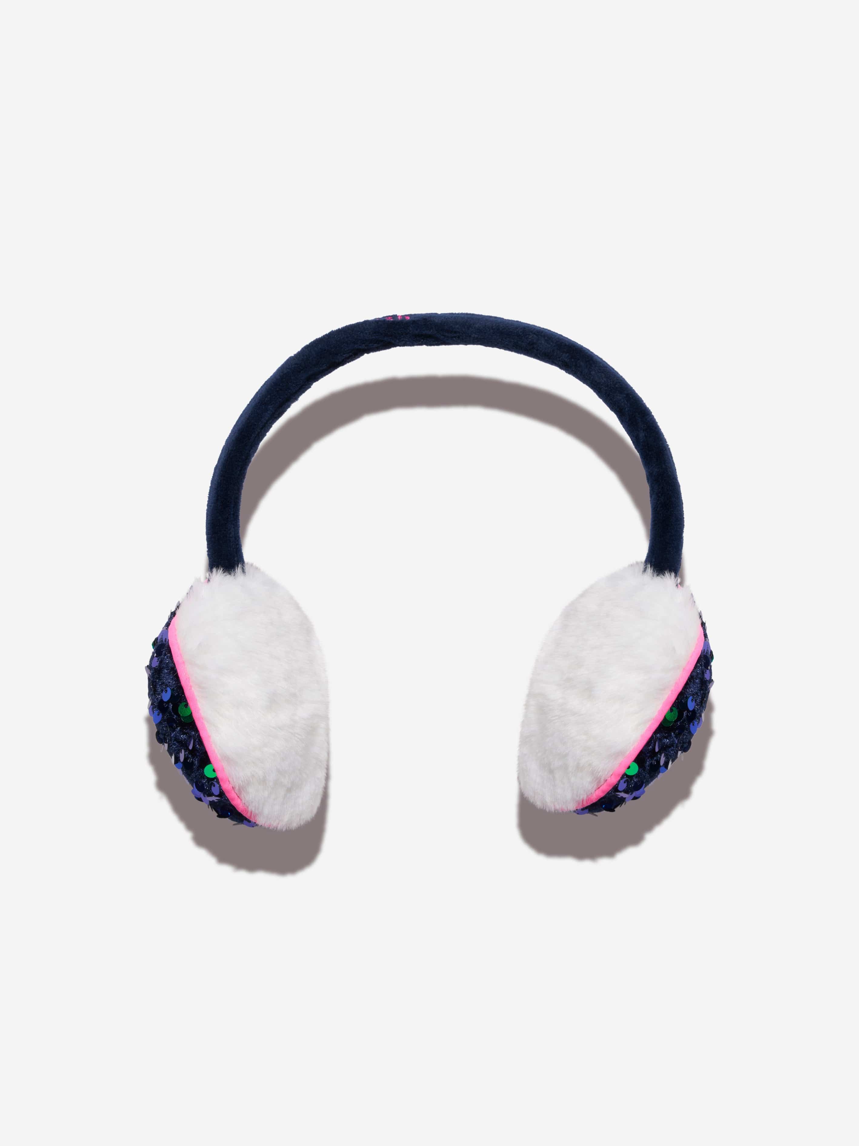 Billieblush Girls Sequin Ear Muffs in Navy