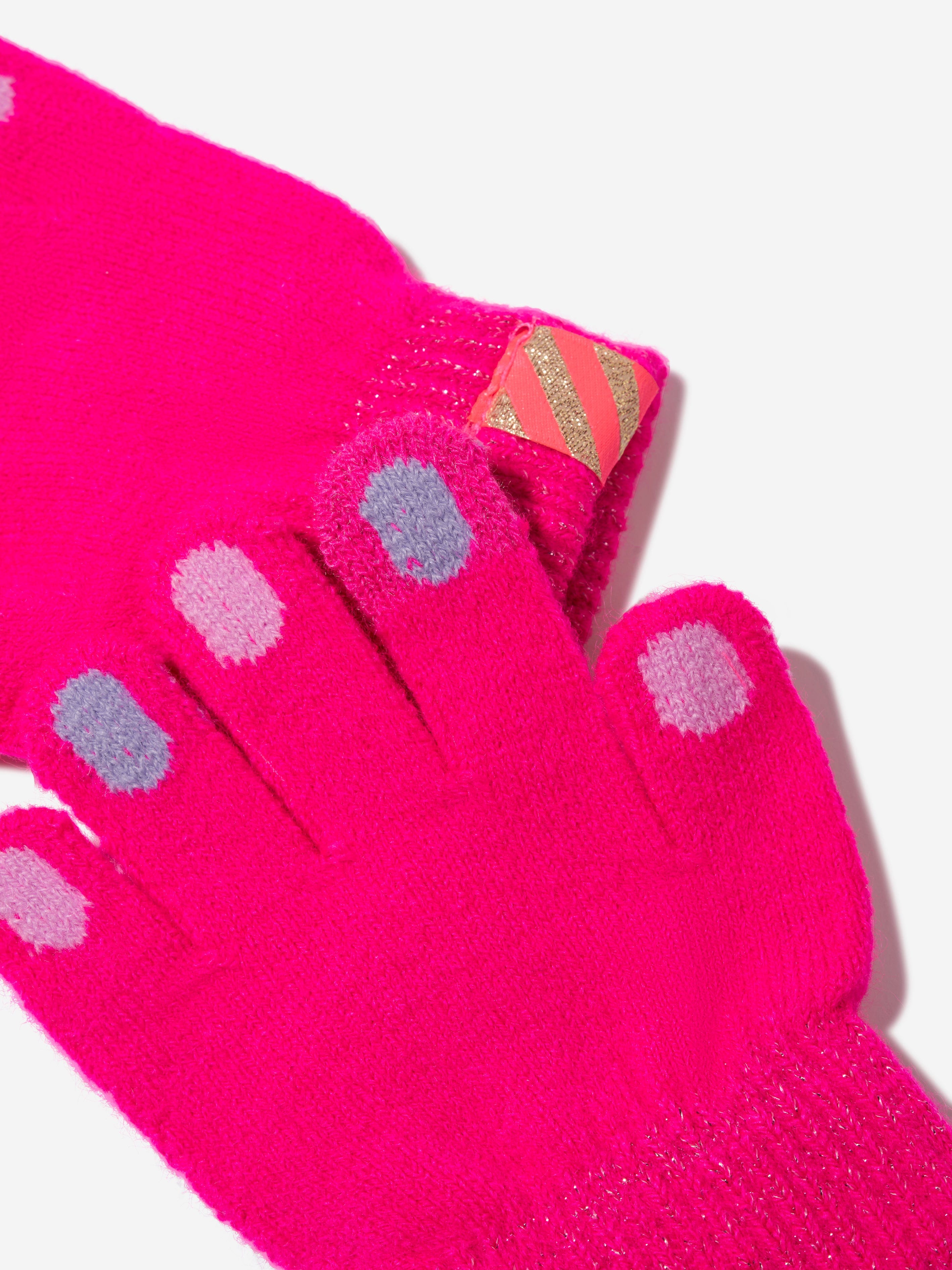 Billieblush Girls Knitted Gloves in Pink