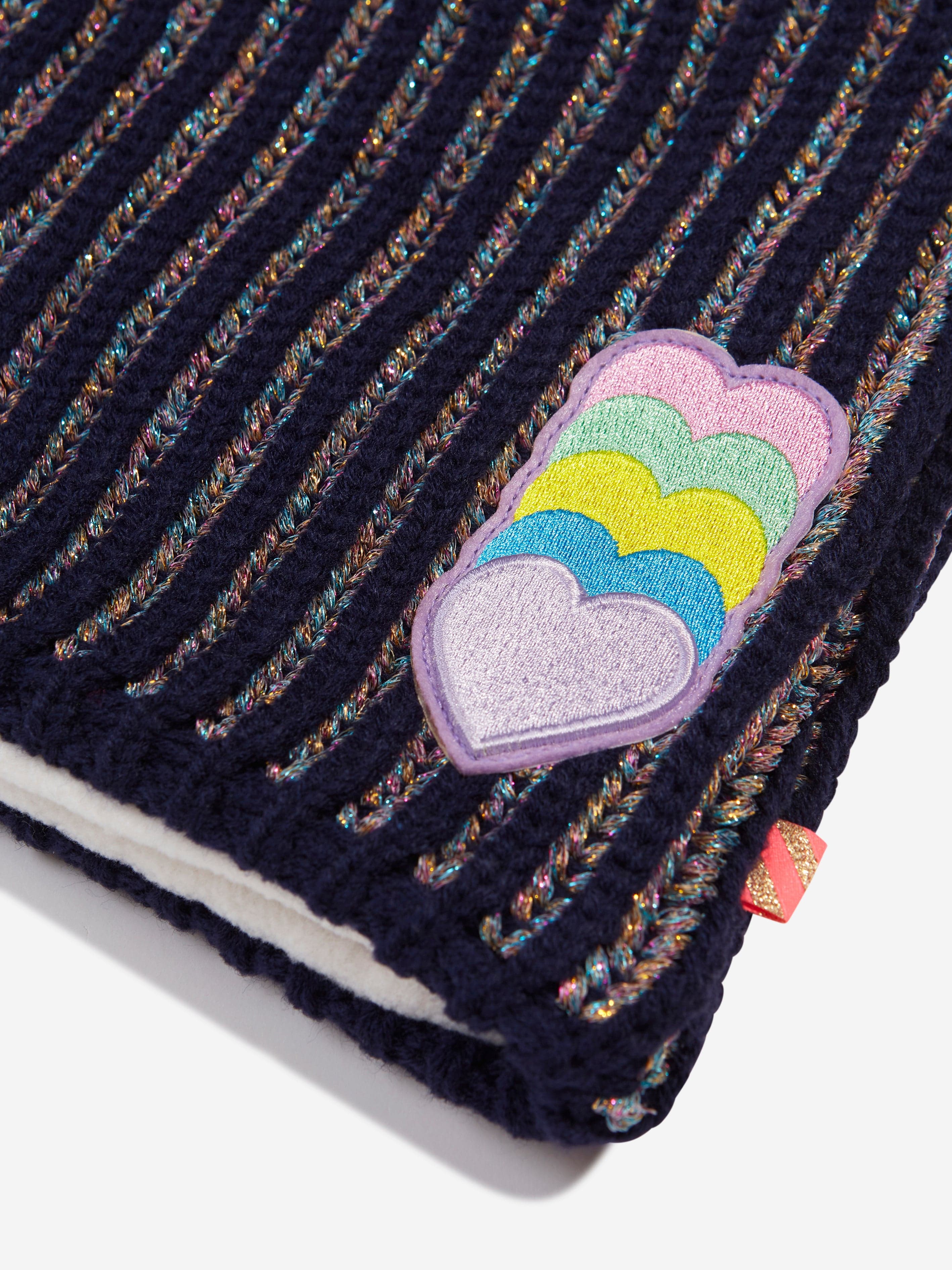 Billieblush Girls Hearts Snood in Navy