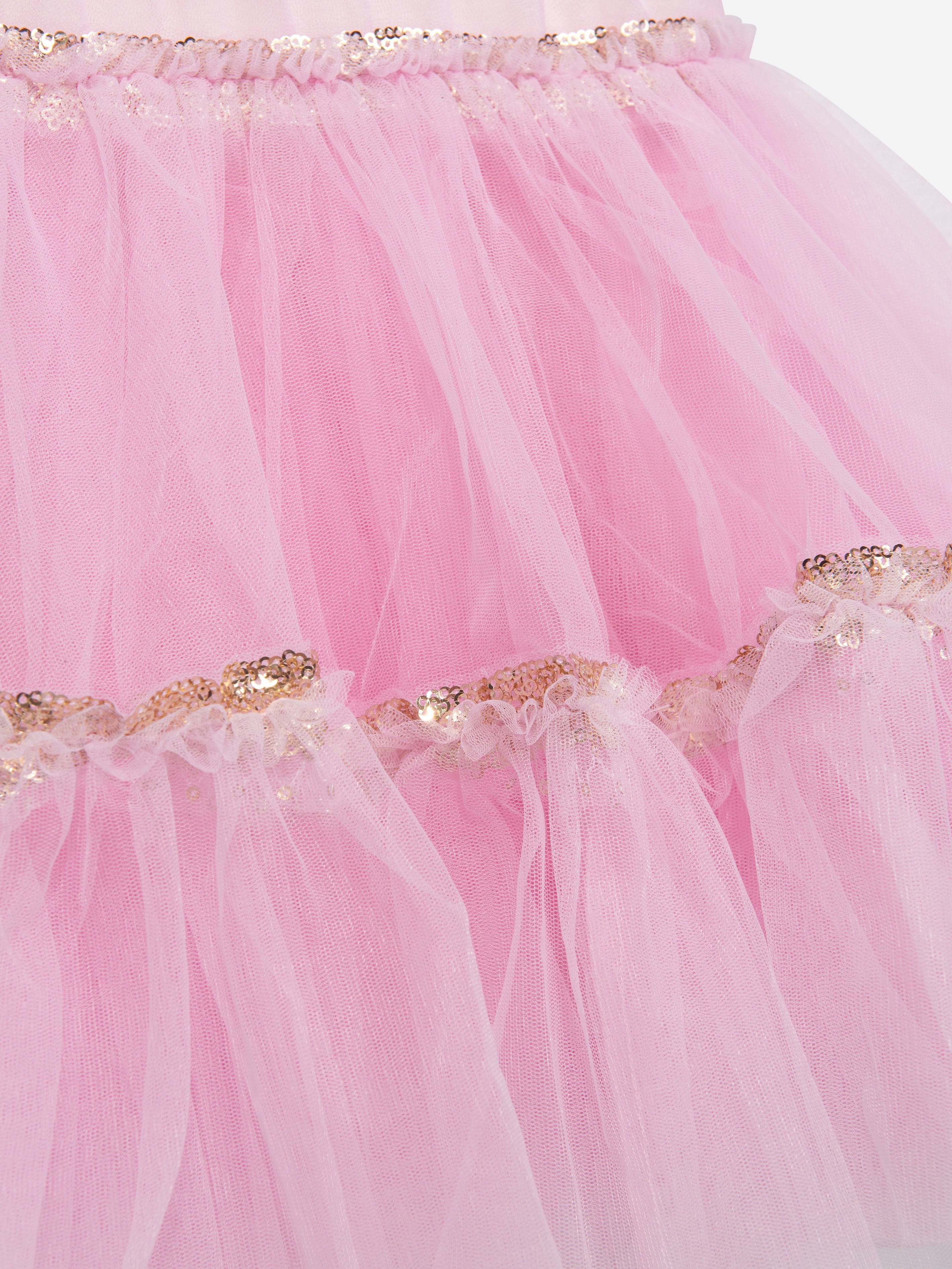 Billieblush Girls Tulle Dress in Pink