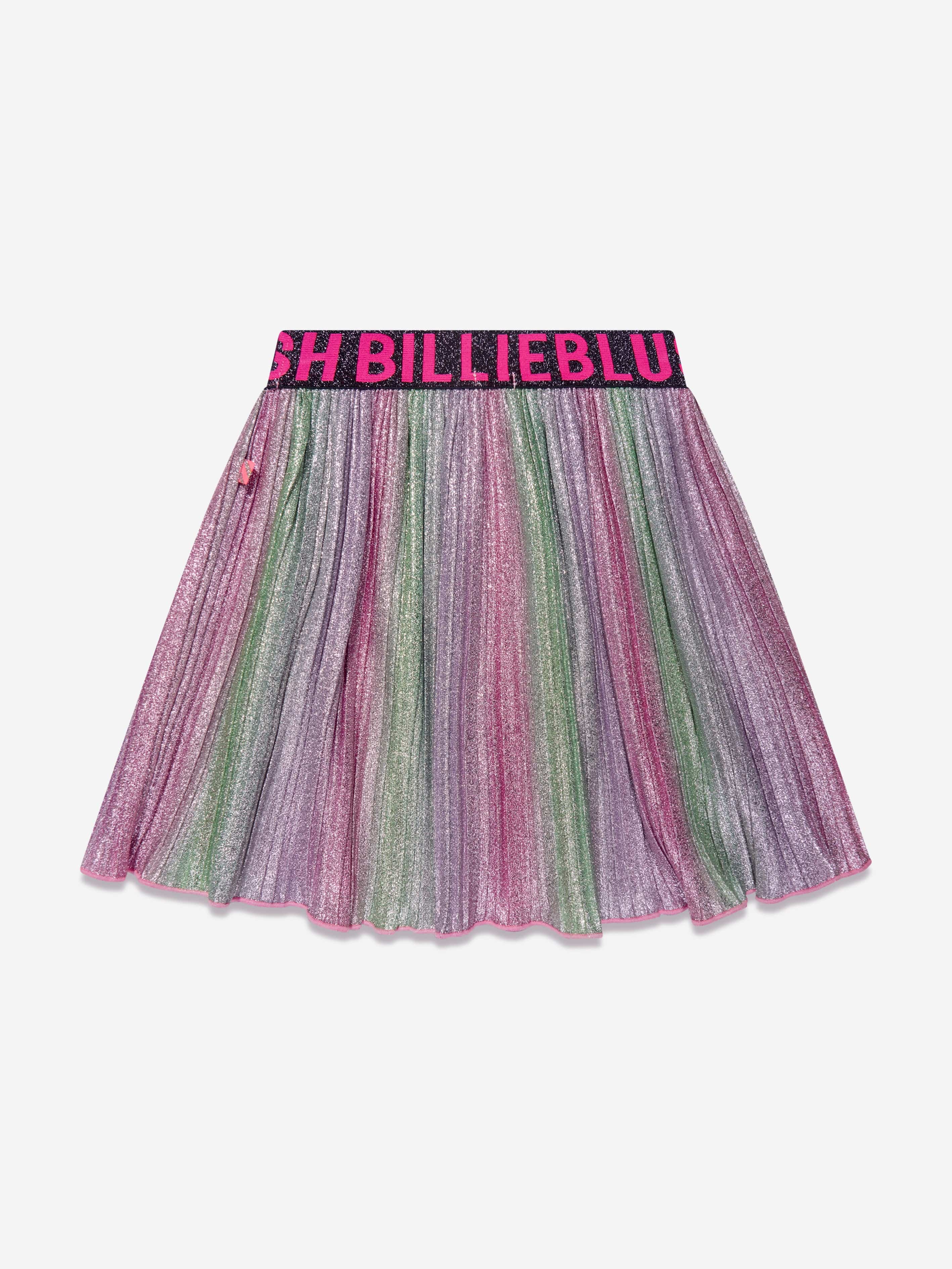 Billieblush Girls Metallic Pleated Skirt in Multicolour