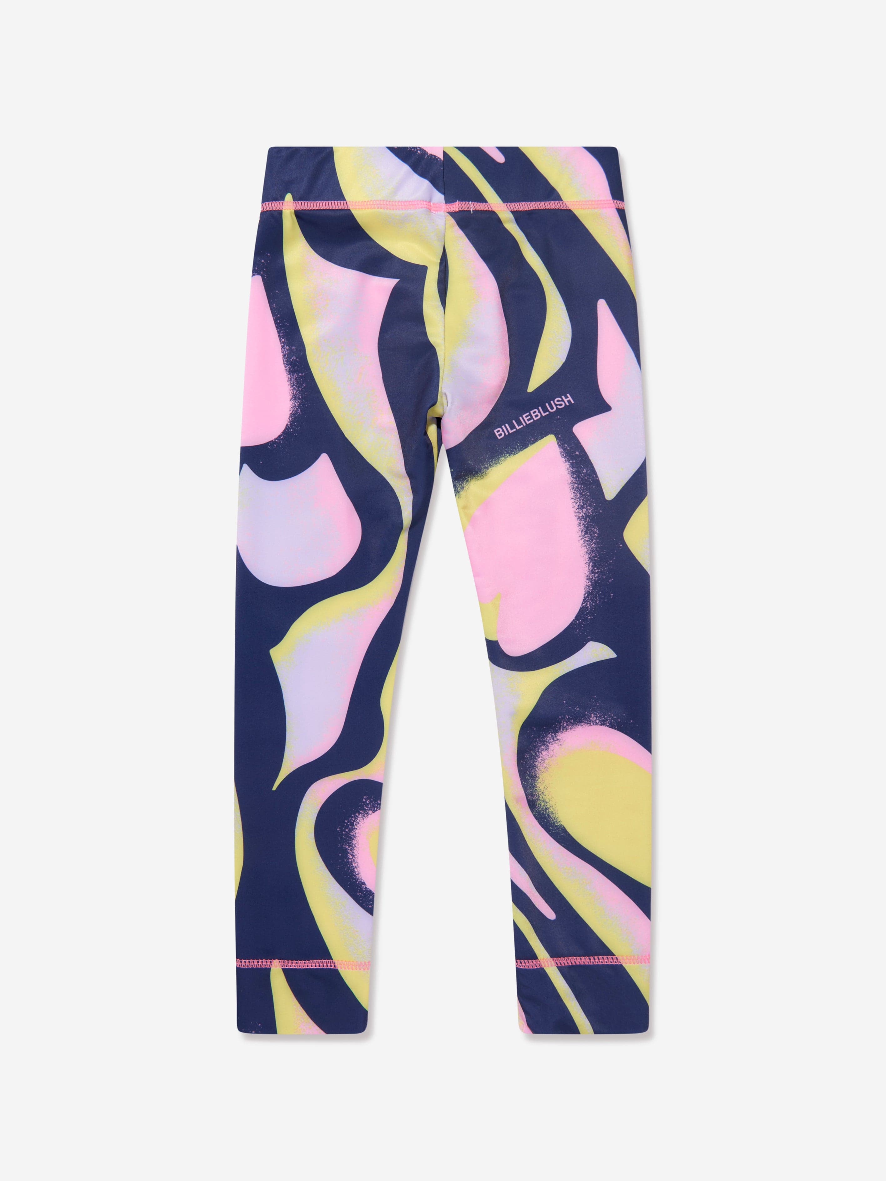 Billieblush Girls Heart Print Leggings in Navy