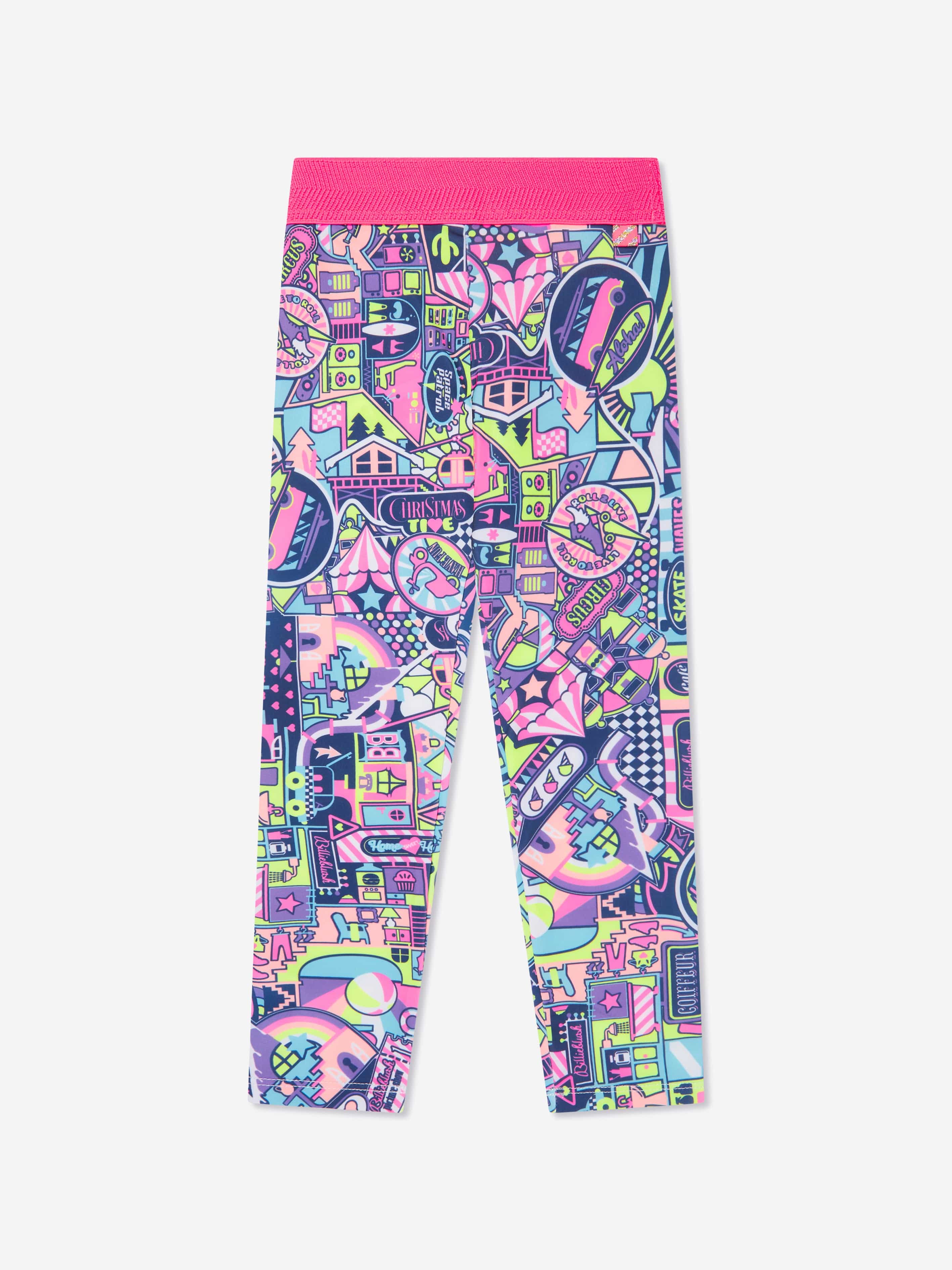 Billieblush Girls Fun Crossing Leggings in Multicolour