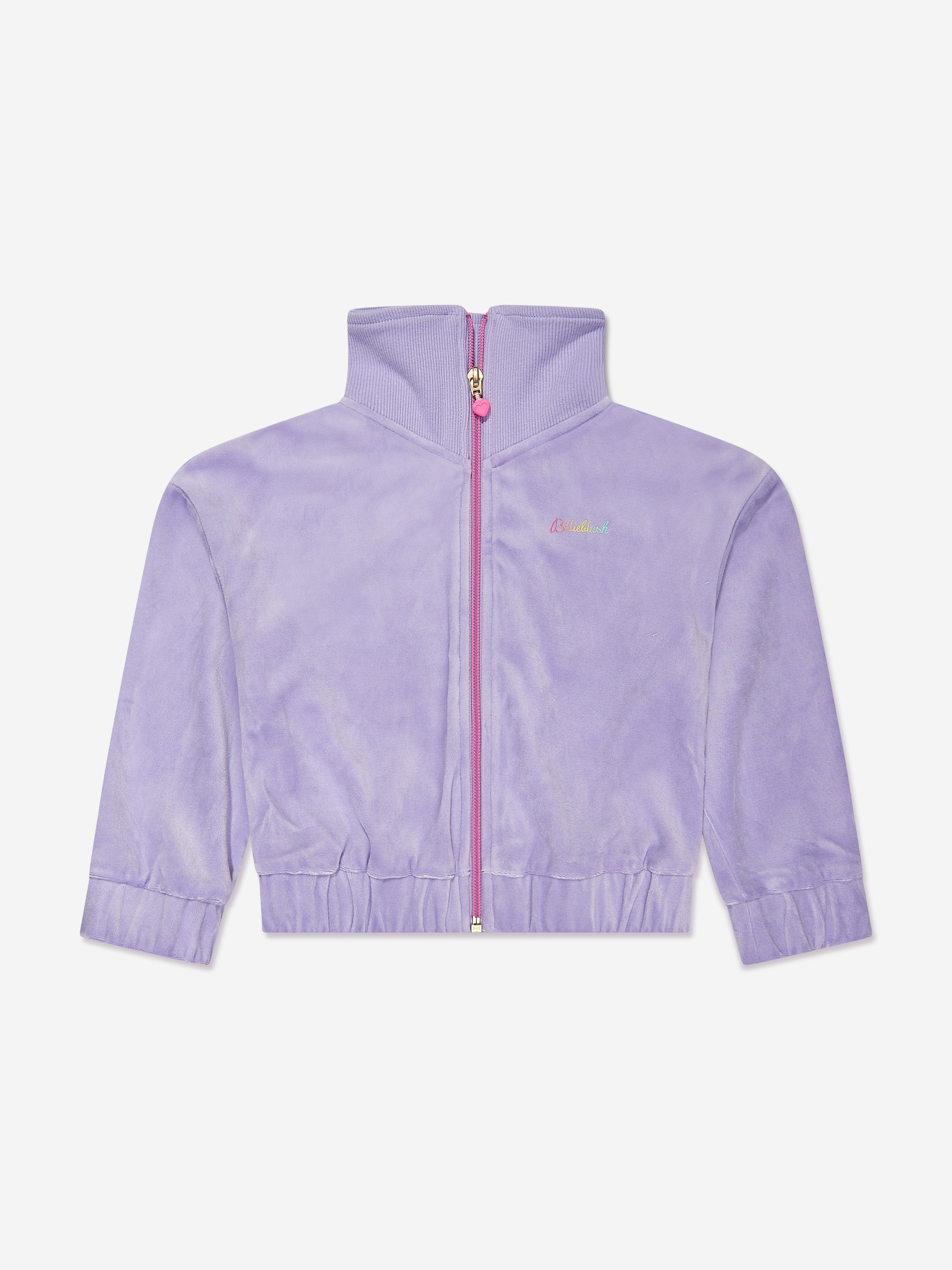 Billieblush Girls Velour Tracksuit in Purple