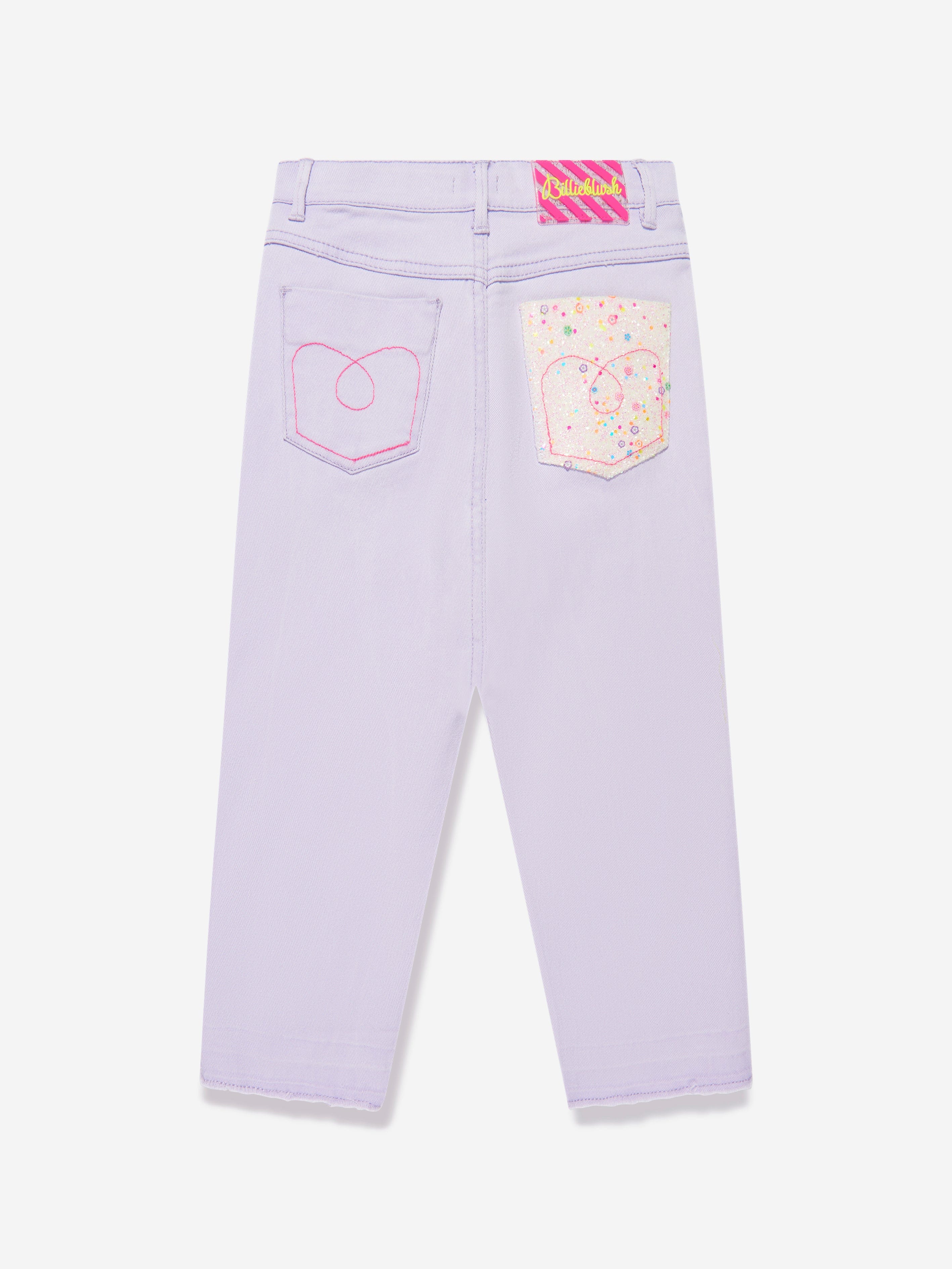 Billieblush Girls Twill Trousers in Lilac