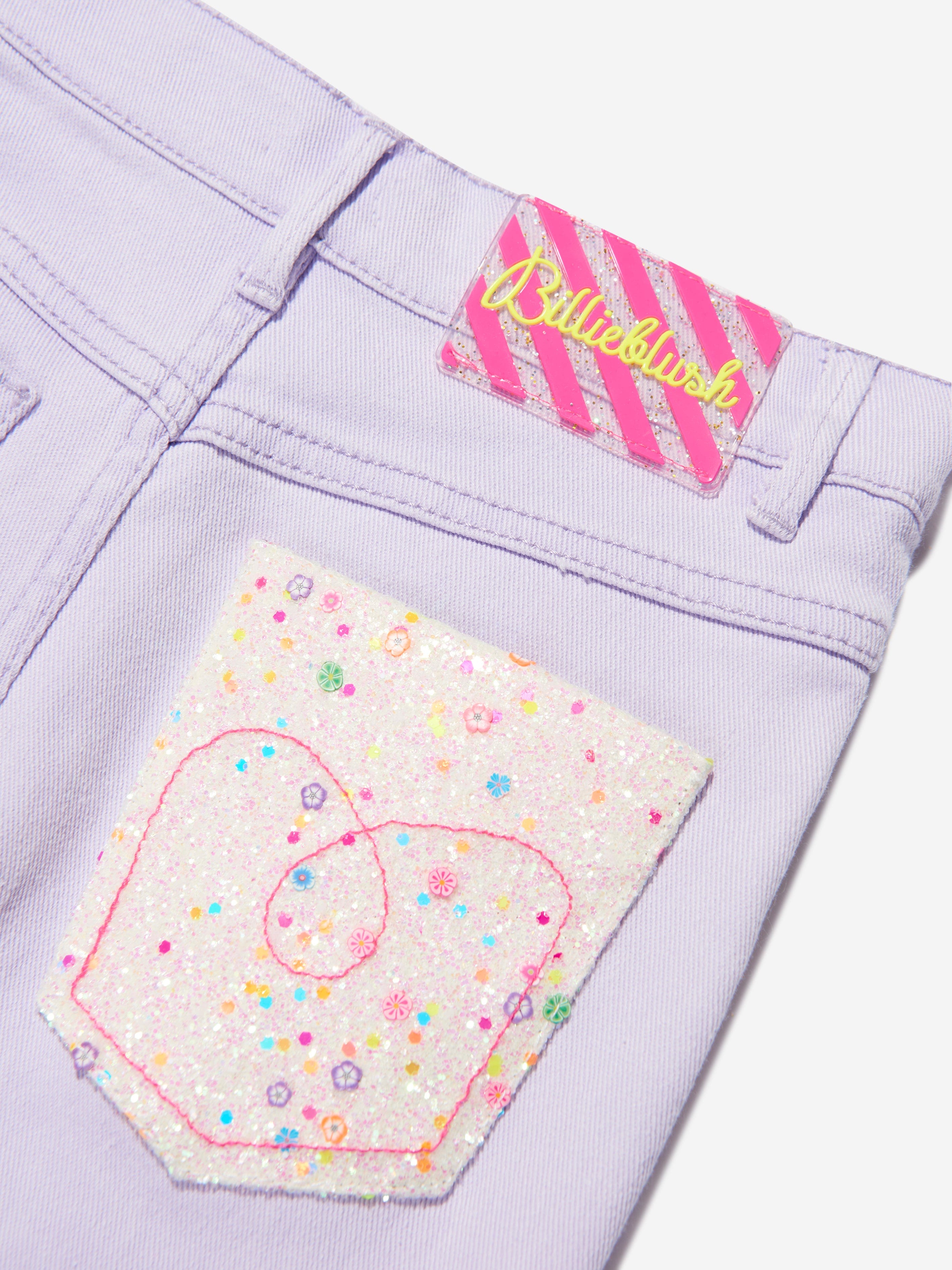 Billieblush Girls Twill Trousers in Lilac