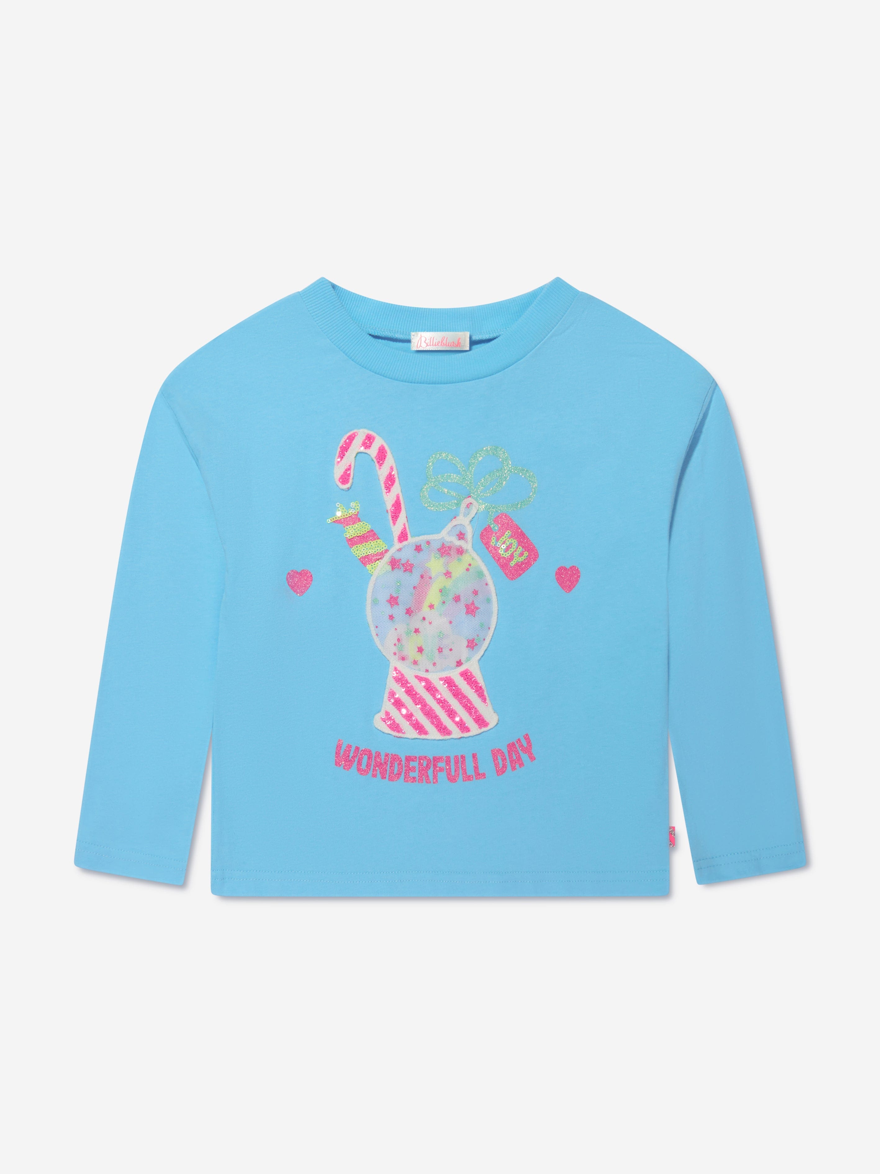 Billieblush Girls Long Sleeve T-Shirt in Blue