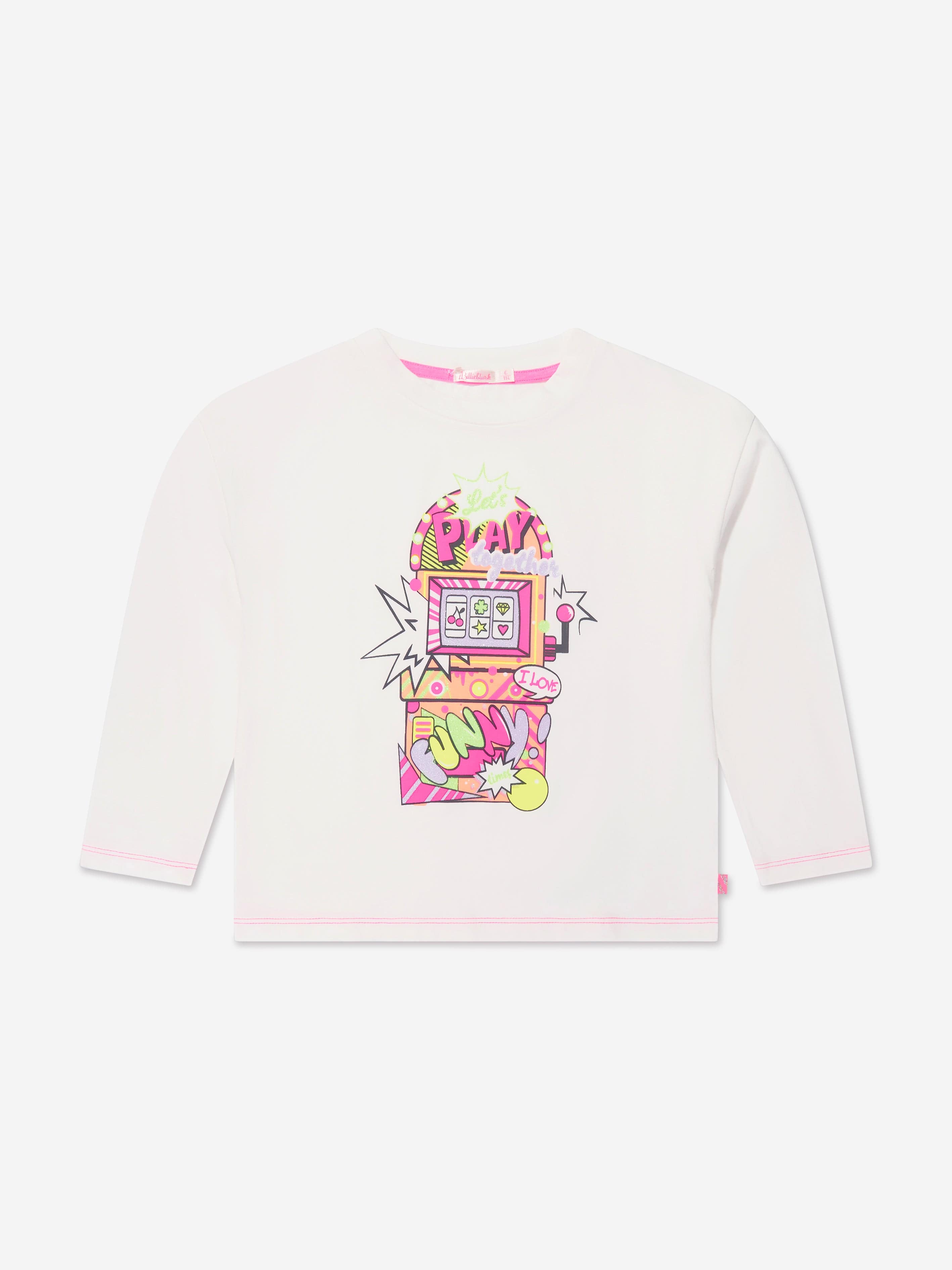 Billieblush Girls Long Sleeve T-Shirt in Ivory