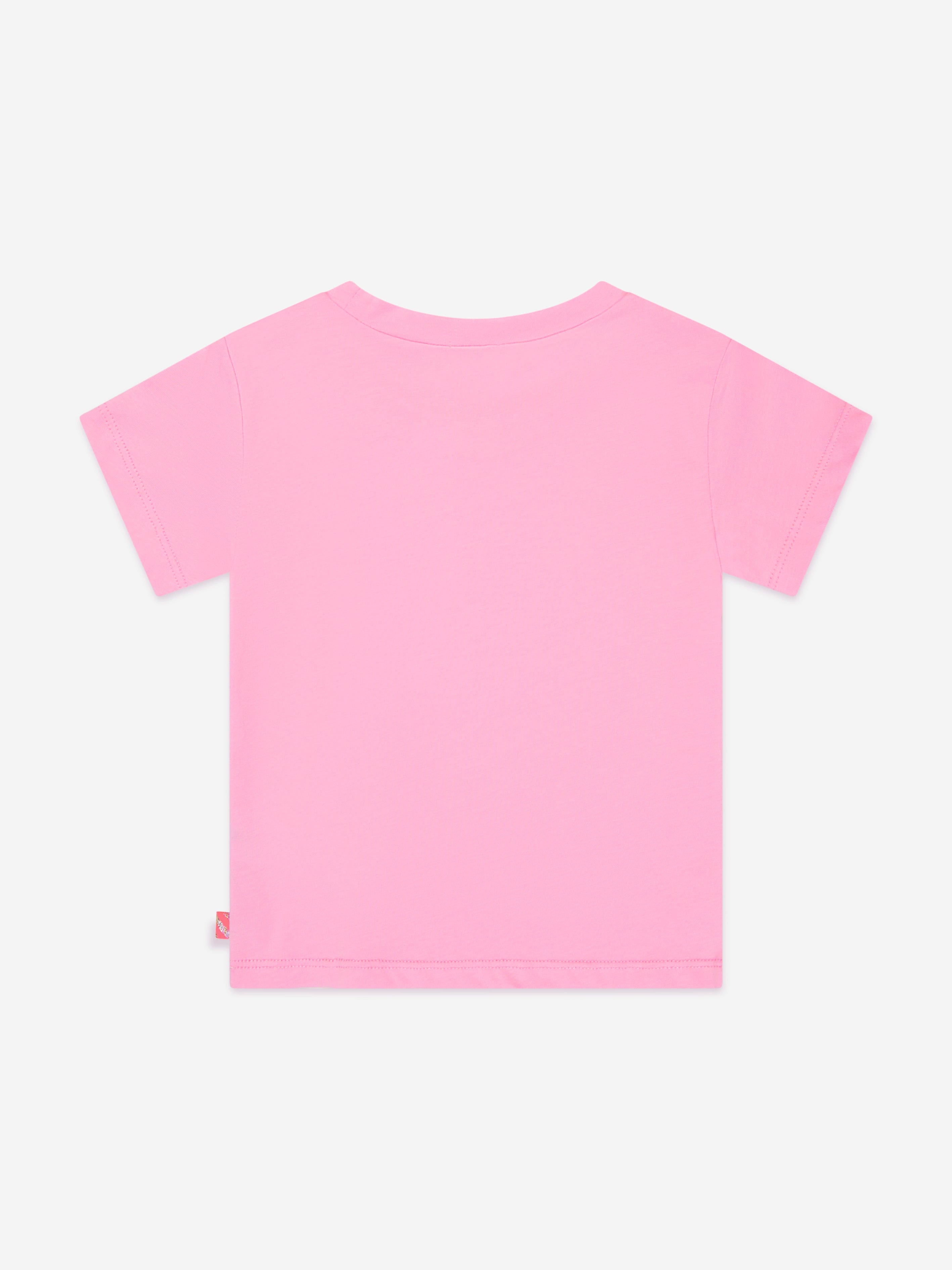 Billieblush Girls Sequin Heart T-Shirt in Pink