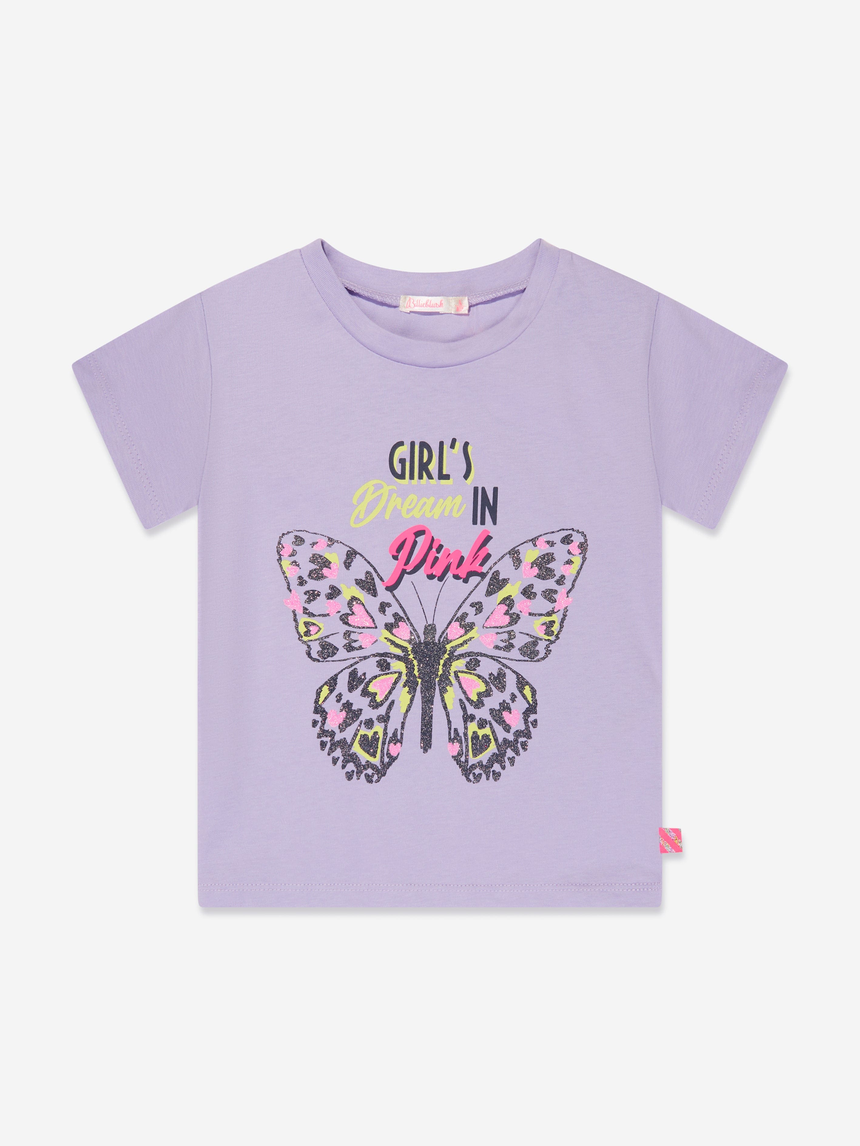 Billieblush Girls Butterfly T-Shirt in Lilac