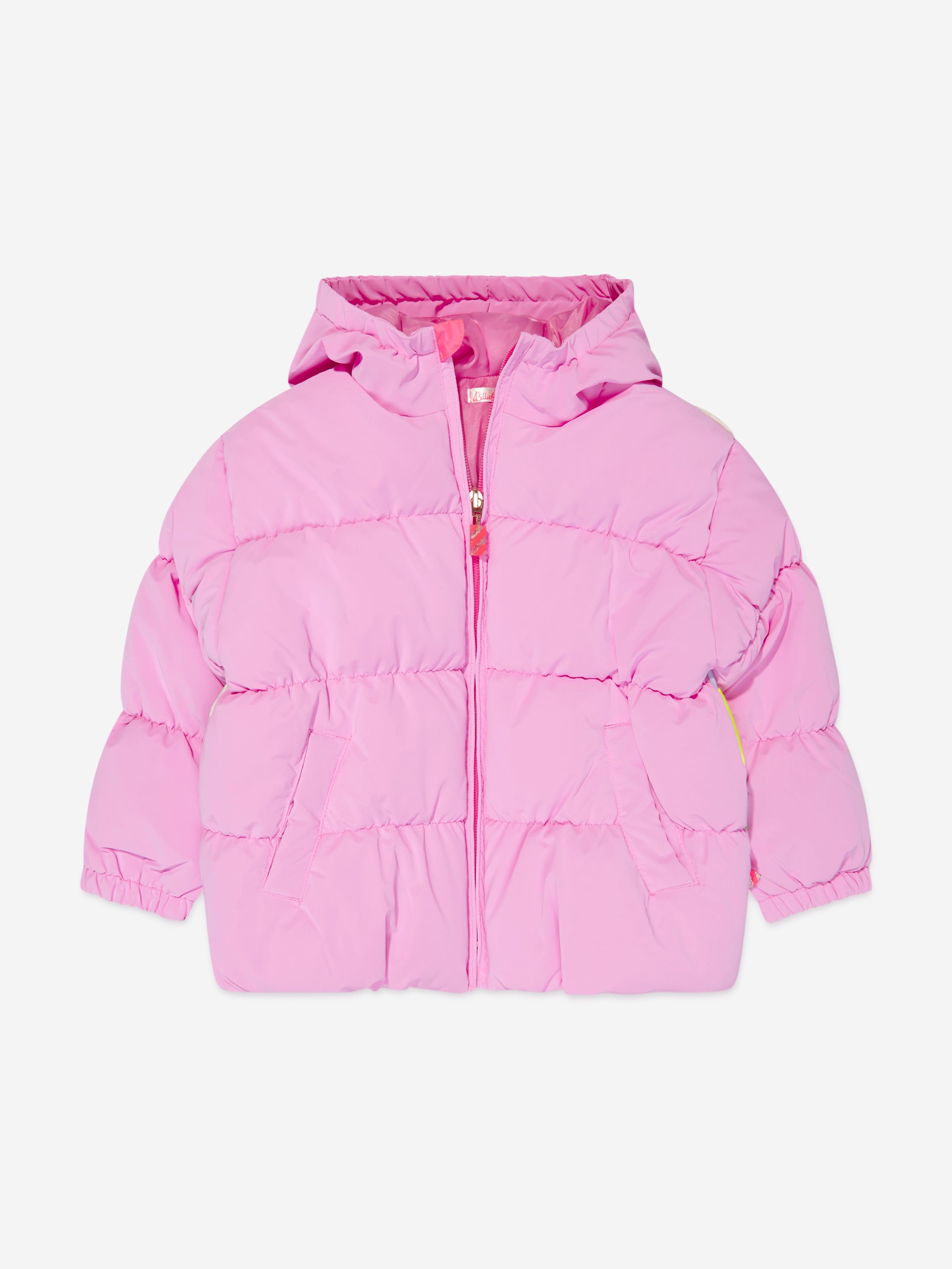 Billieblush Girls Hooded Puffer Jacket in Pink