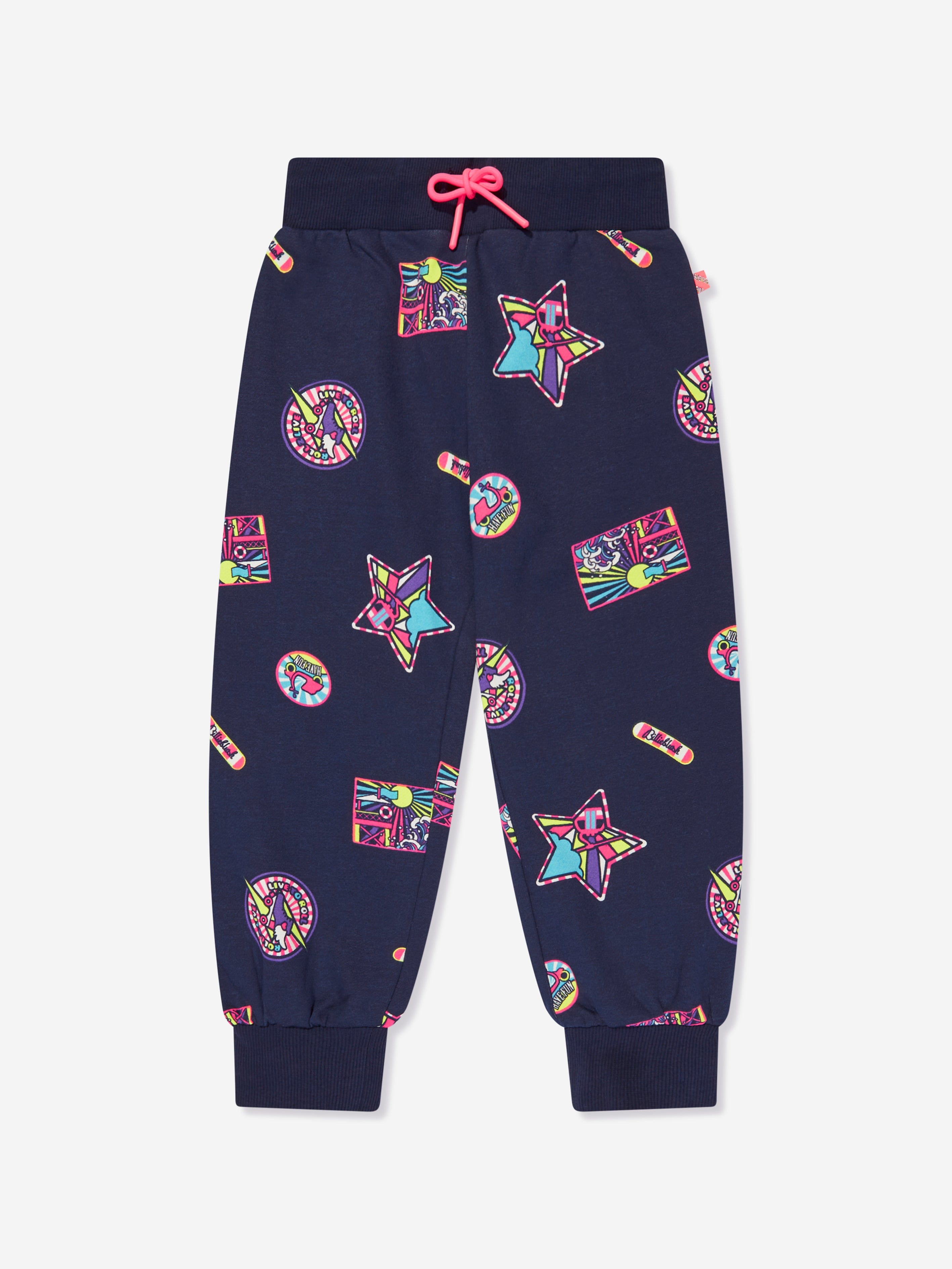 Billieblush Girls Badge Print Tracksuit in Navy