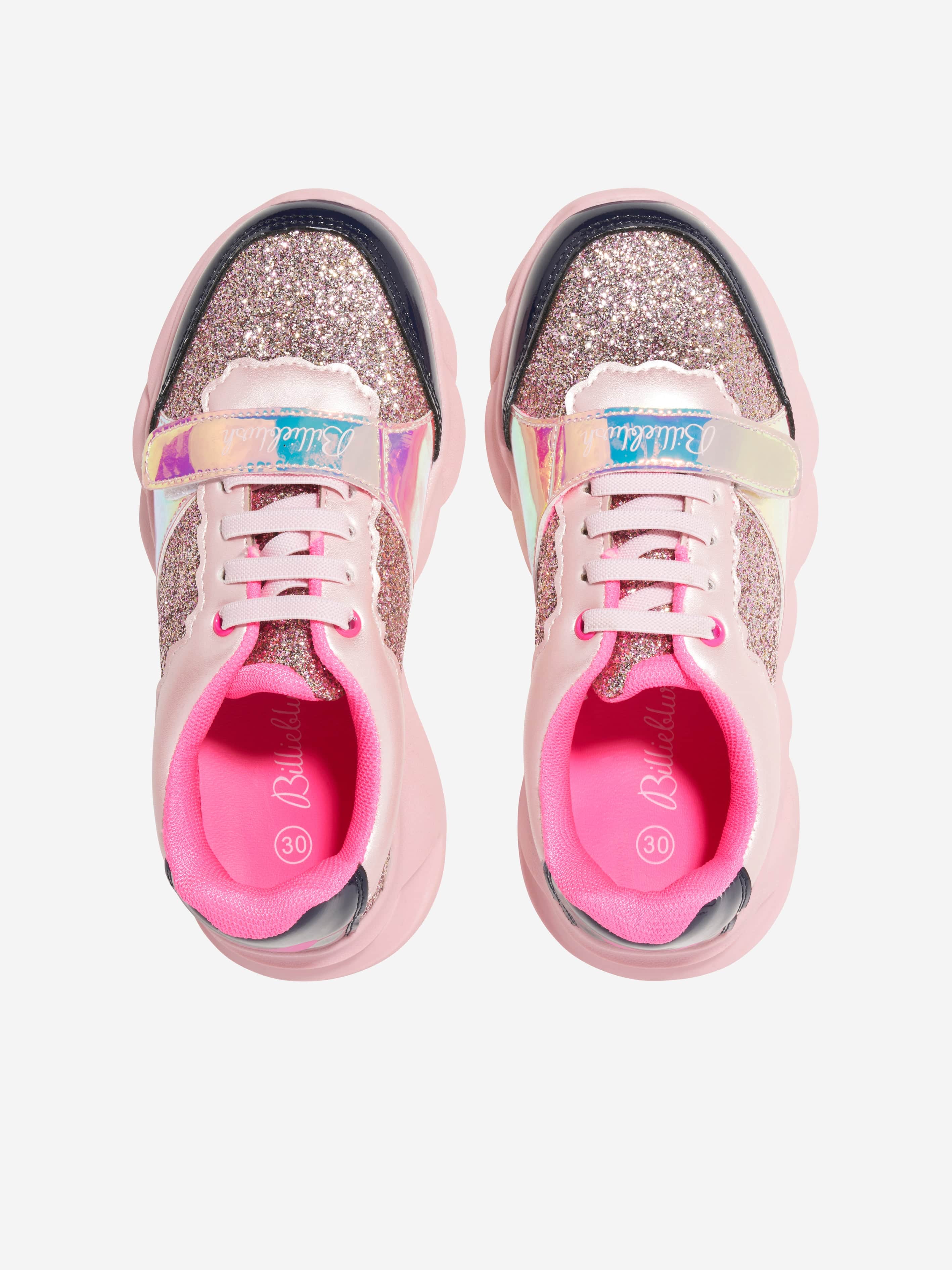 Billieblush Girls Glitter Trainers in Multicolour