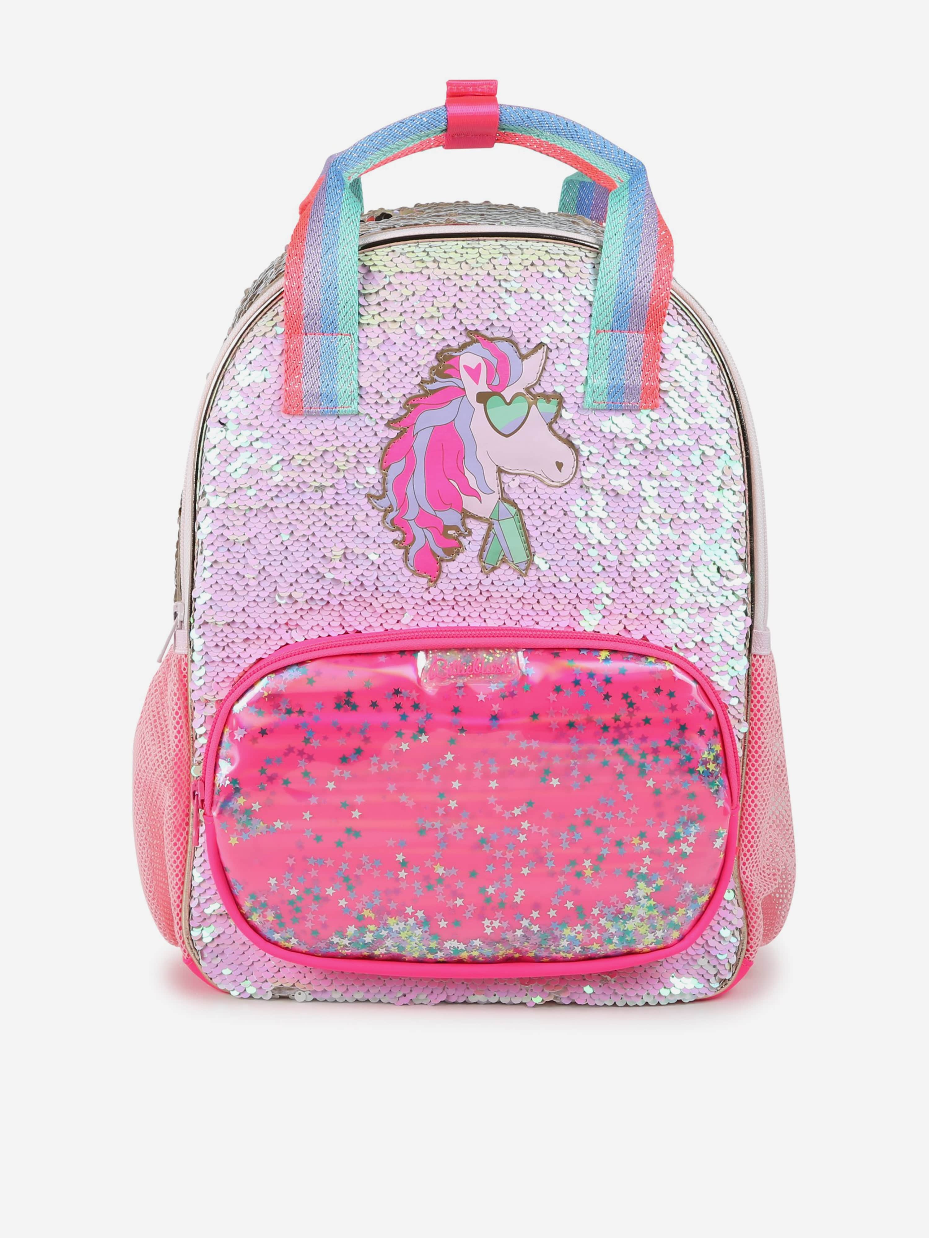 Billieblush Girls Sequin Pegasus Backpack in Pink (34cm)