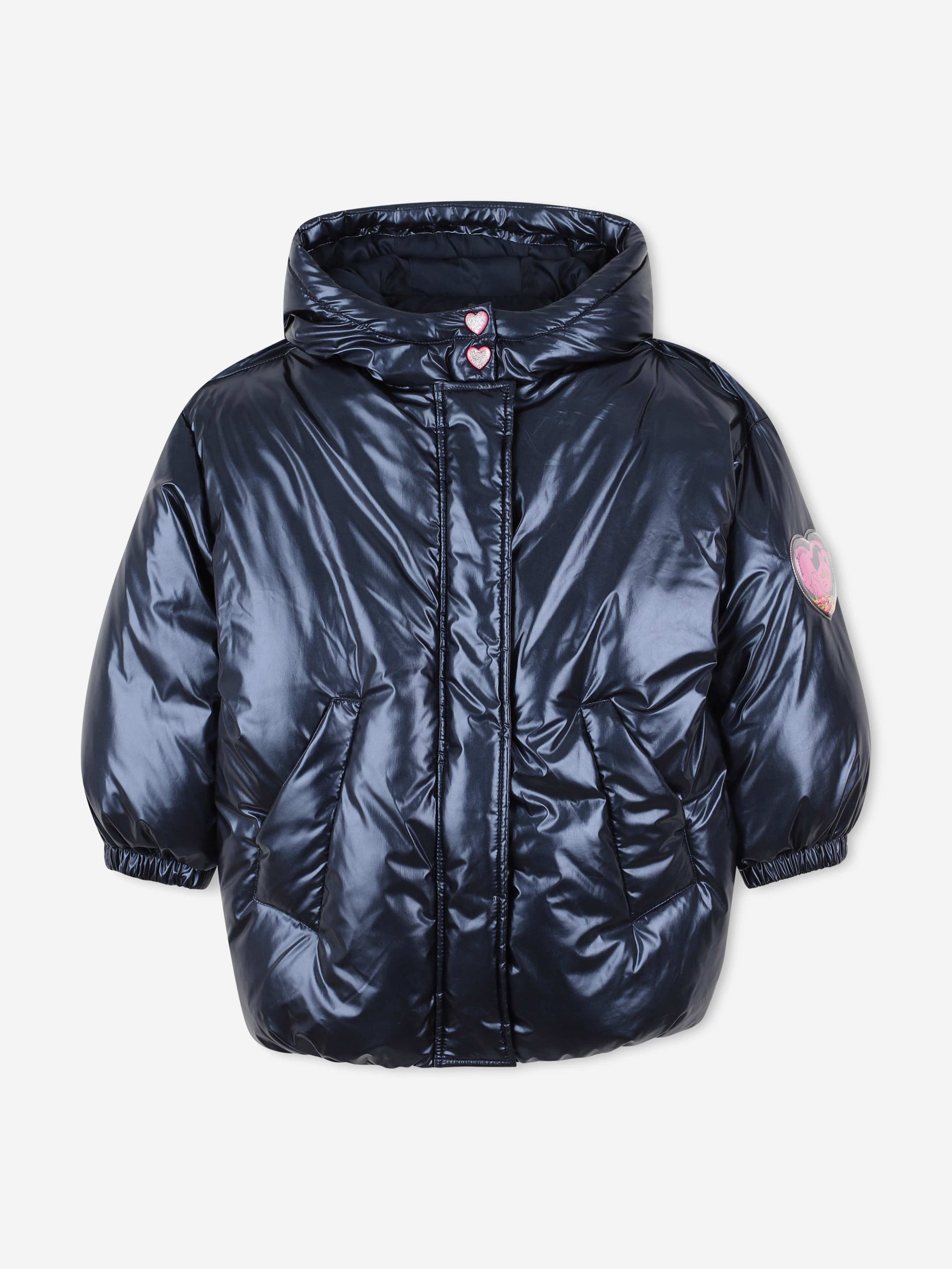 Billieblush Girls Down Padded Jacket in Navy