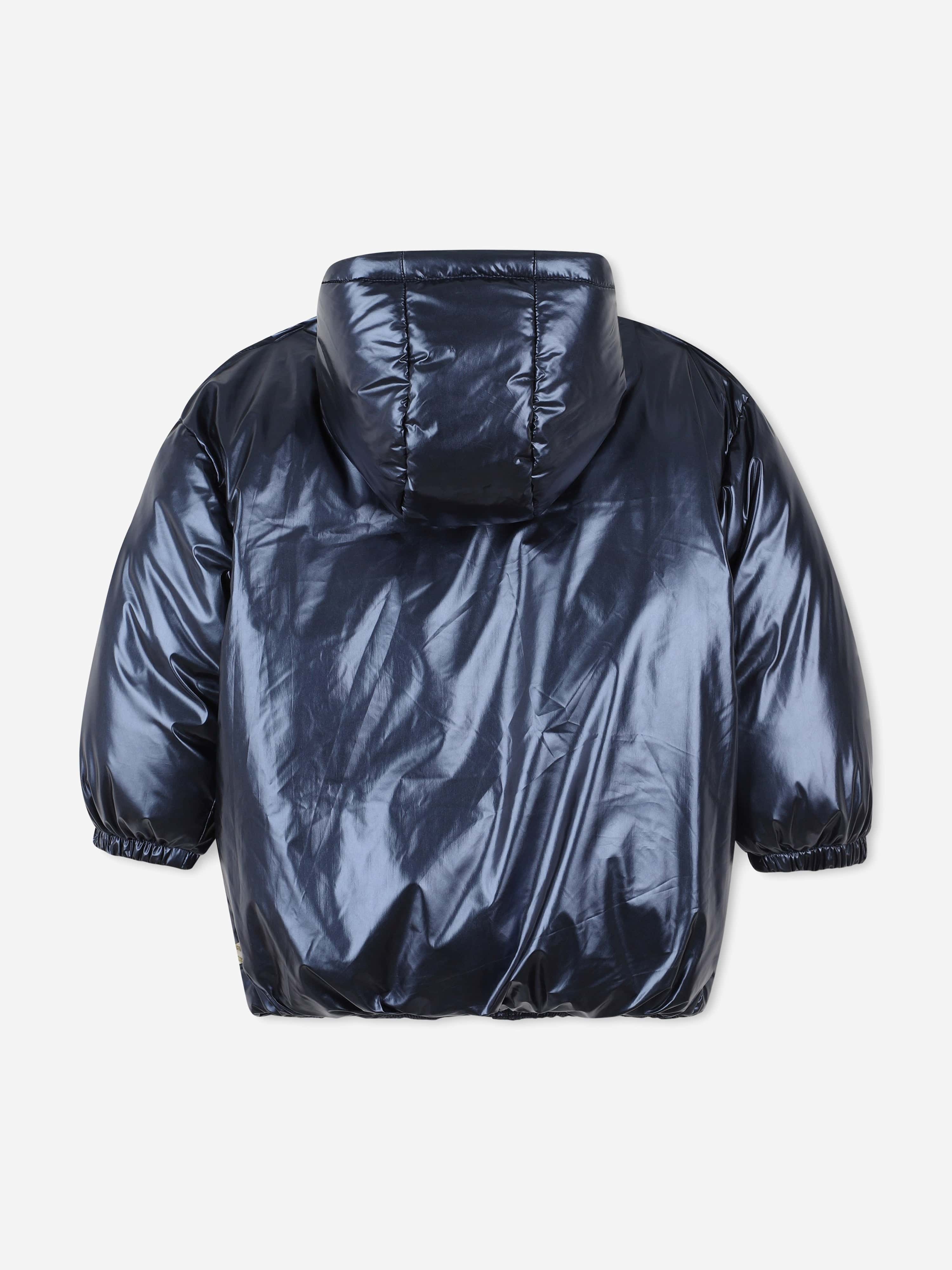 Billieblush Girls Down Padded Jacket in Navy