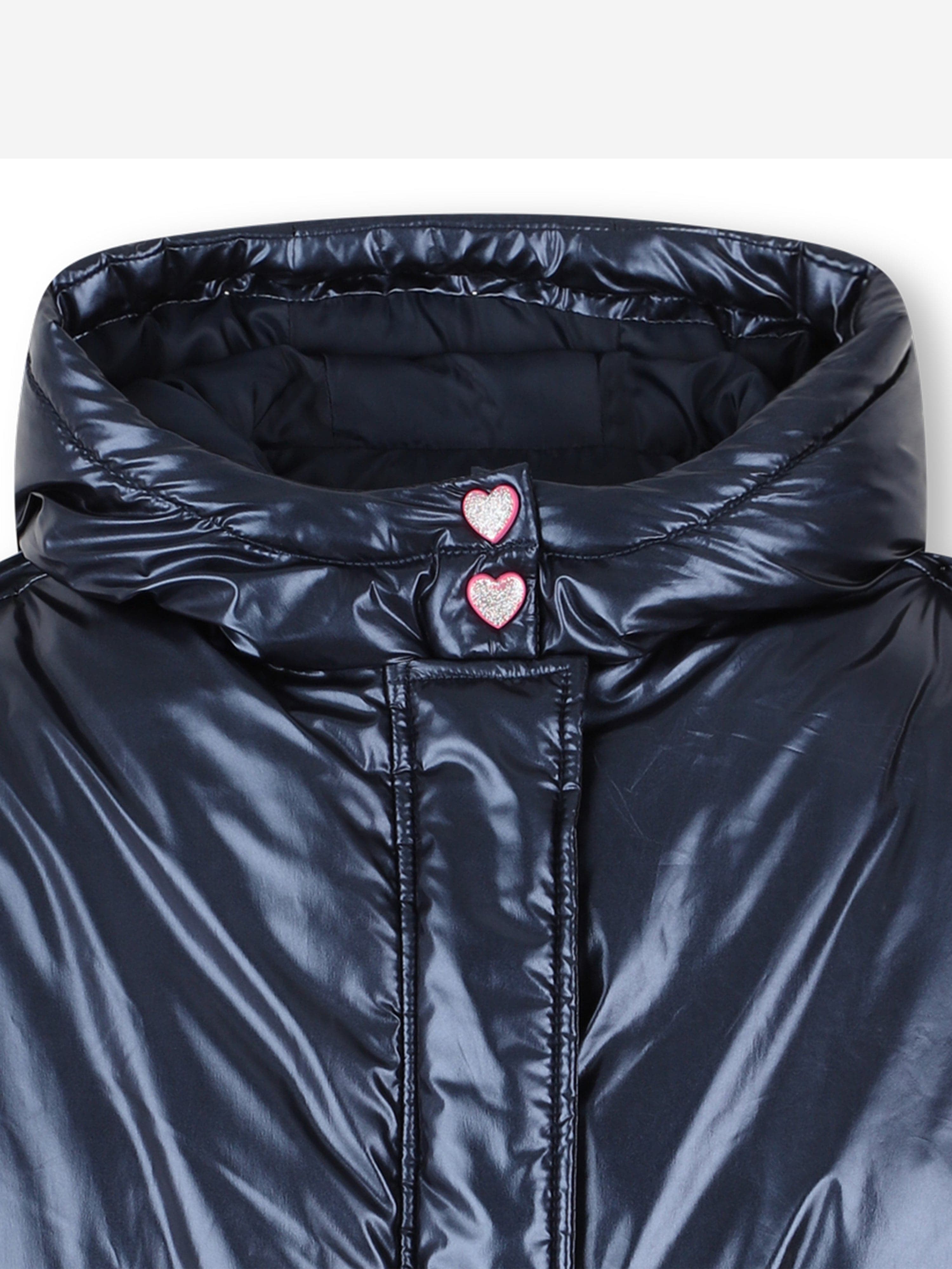 Billieblush Girls Down Padded Jacket in Navy