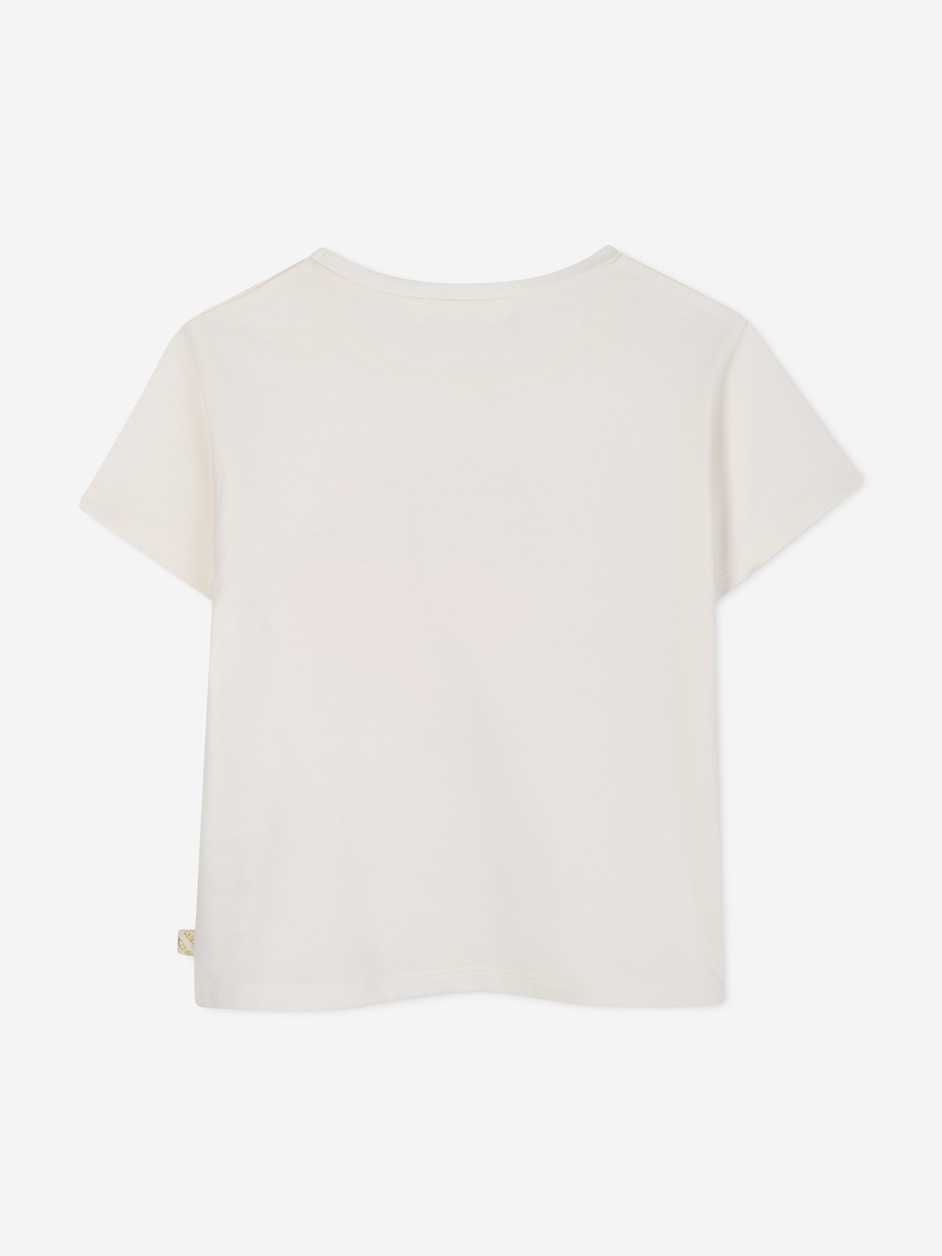 Billieblush Girls Touch Stars T-Shirt in Ivory