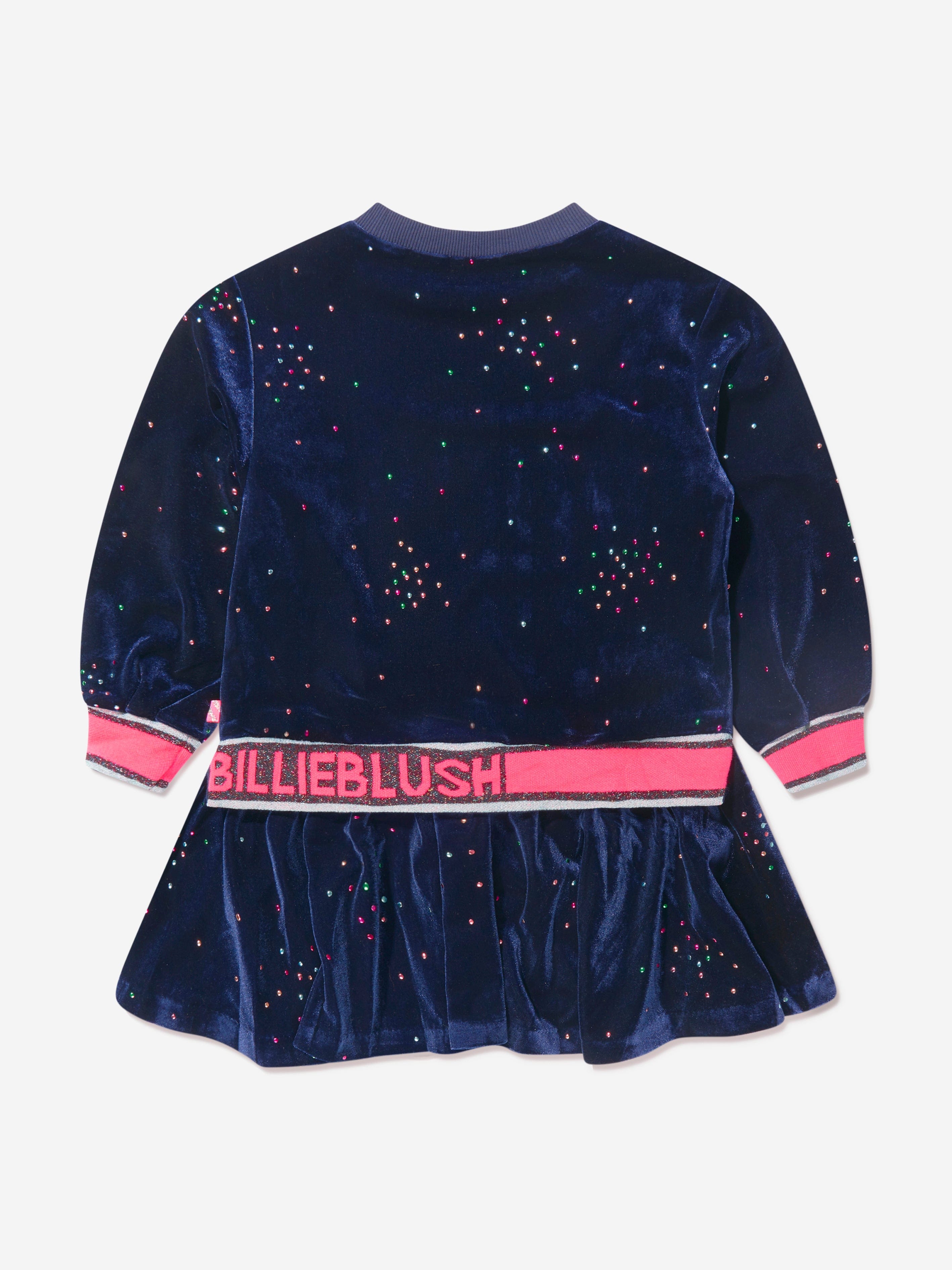 Billieblush Girls Velour Glitter Dress