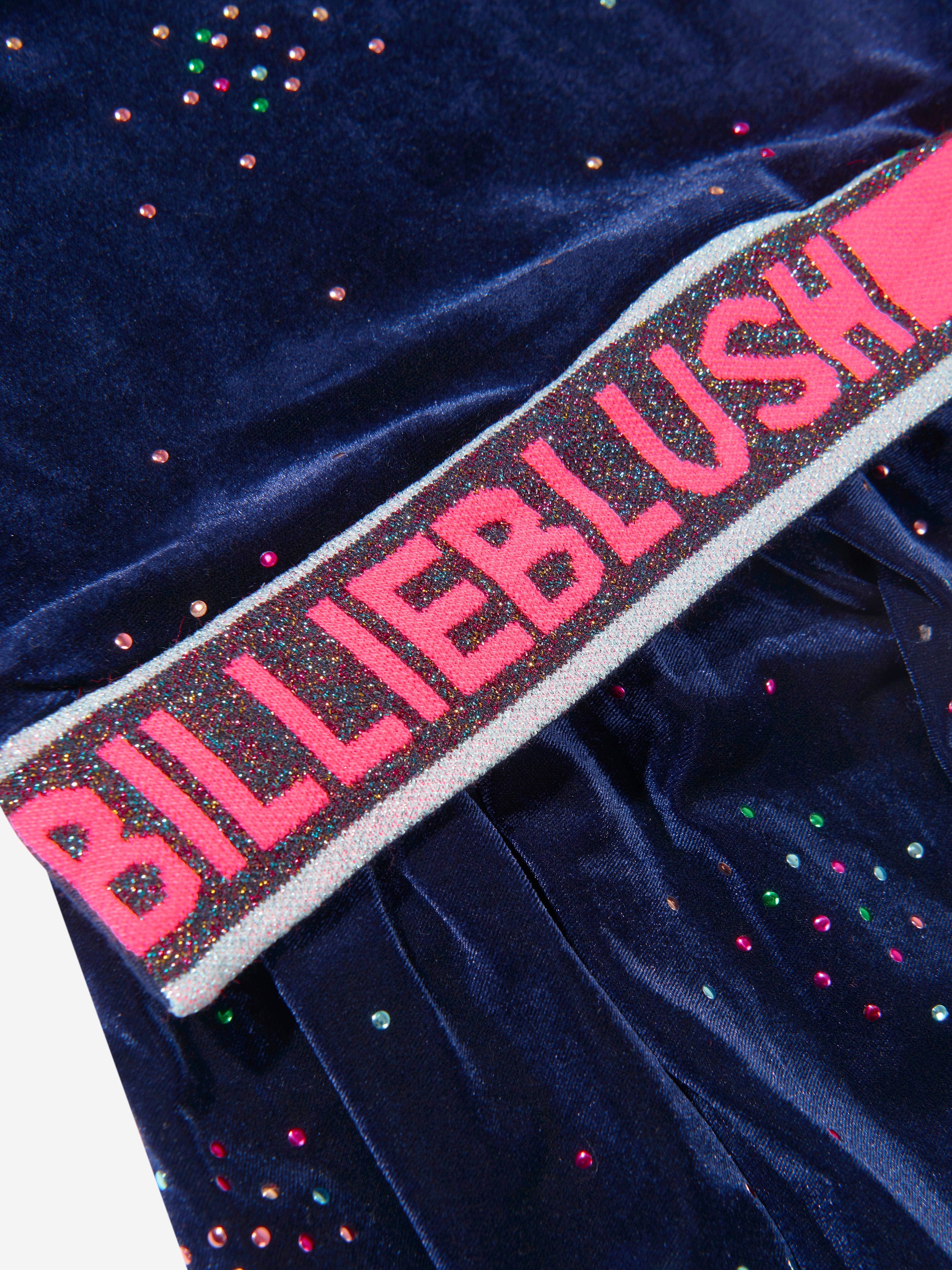 Billieblush Girls Velour Glitter Dress