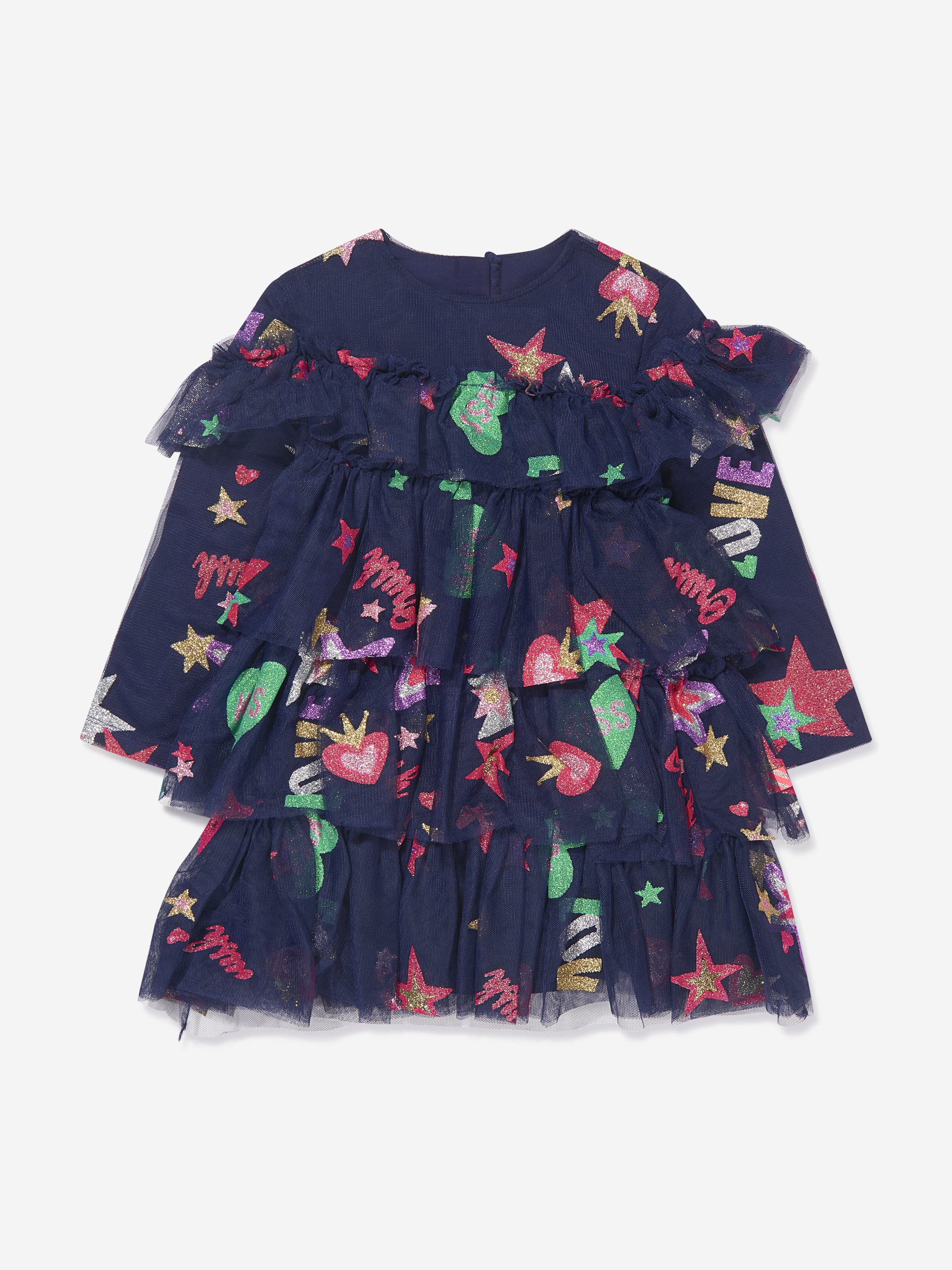 Billieblush Girls Tulle Illustrated Dress