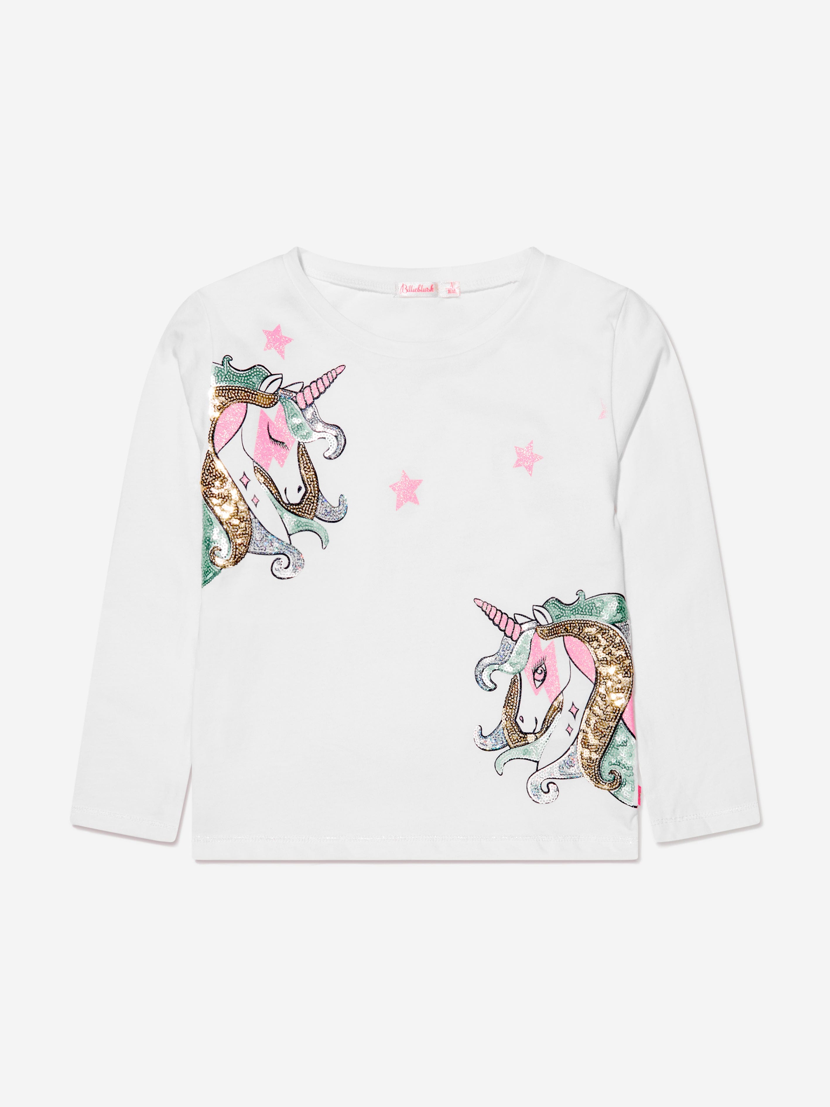 Billieblush Girls Long Sleeve Unicorn T-Shirt