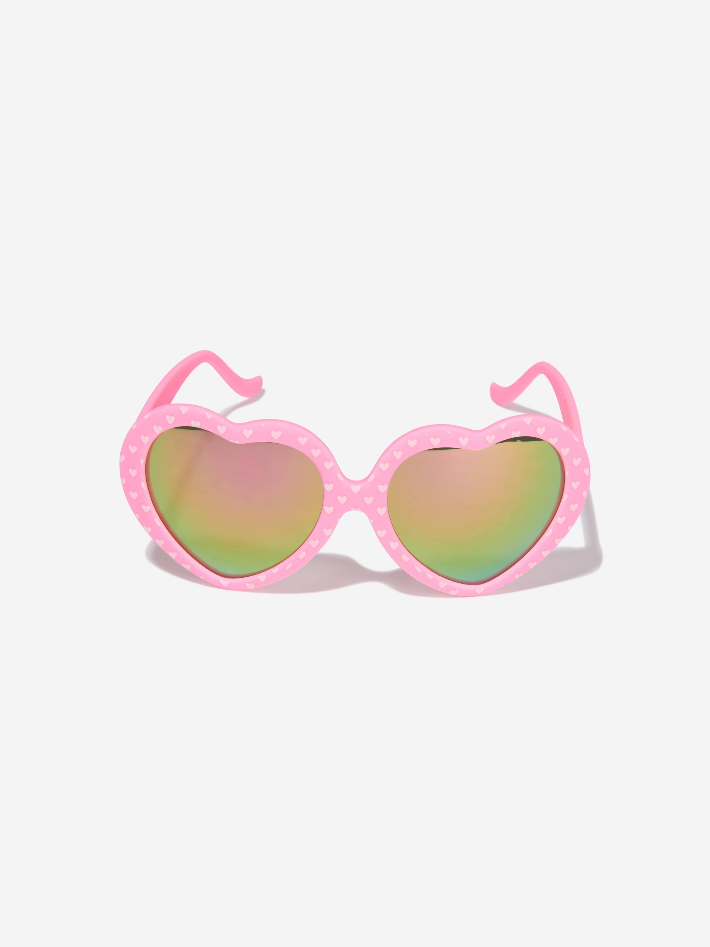 Billieblush Girls Anti UV 400 Heart Sunglasses in Pink