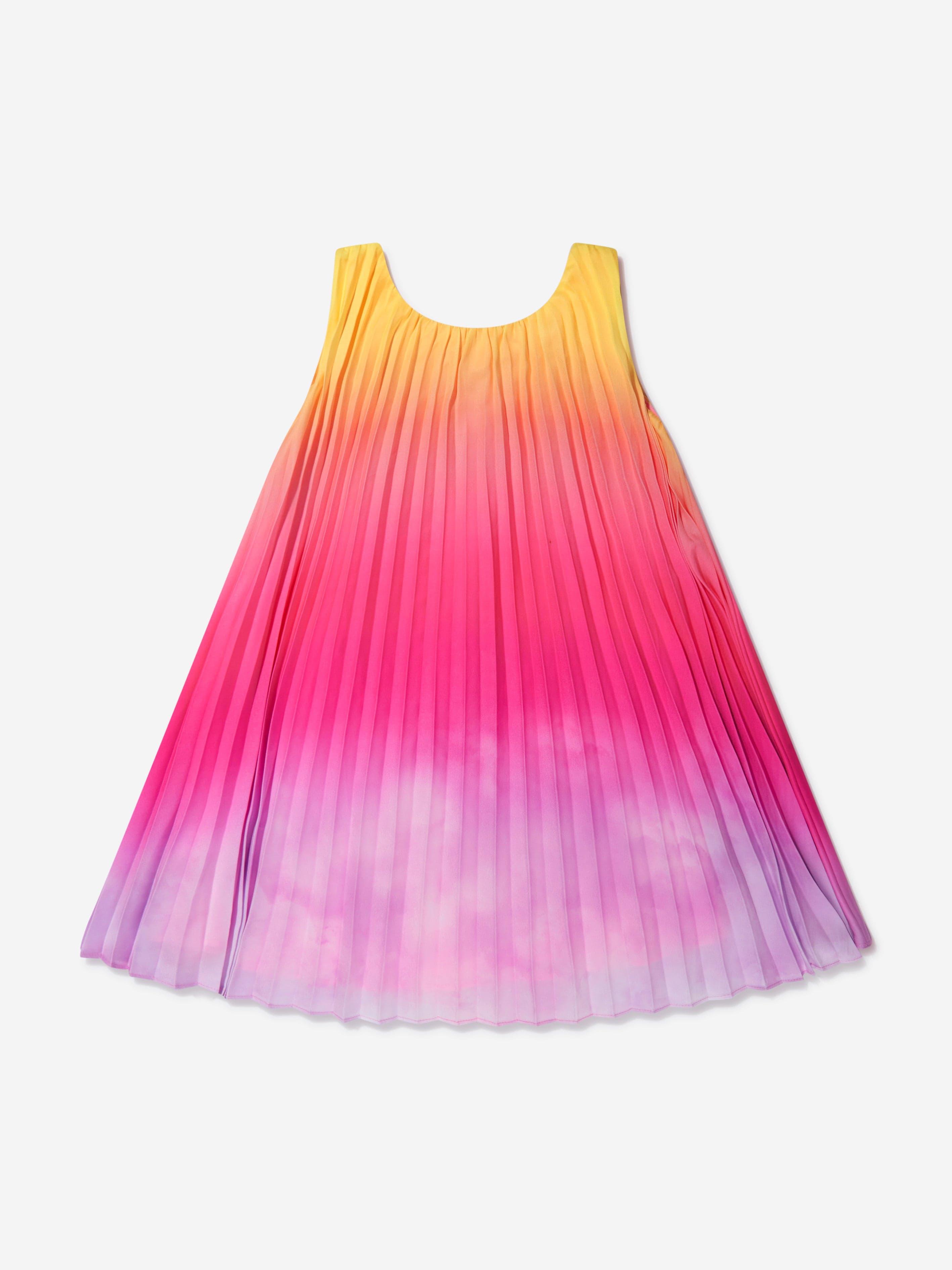 Billieblush Girls Pleated Sleeveless Dress in Multicolour