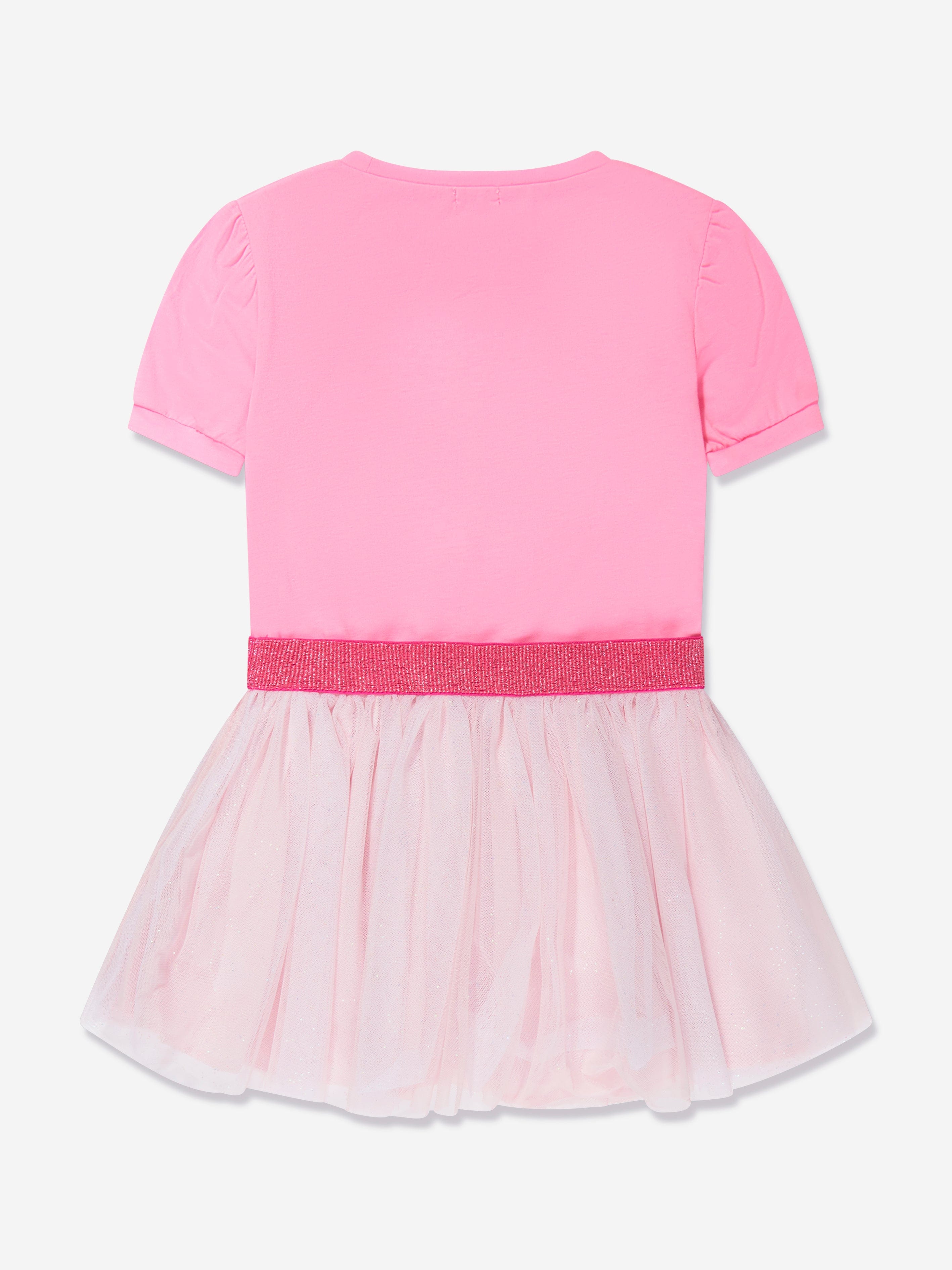 Billieblush Girls Short Sleeve Dress in Pink