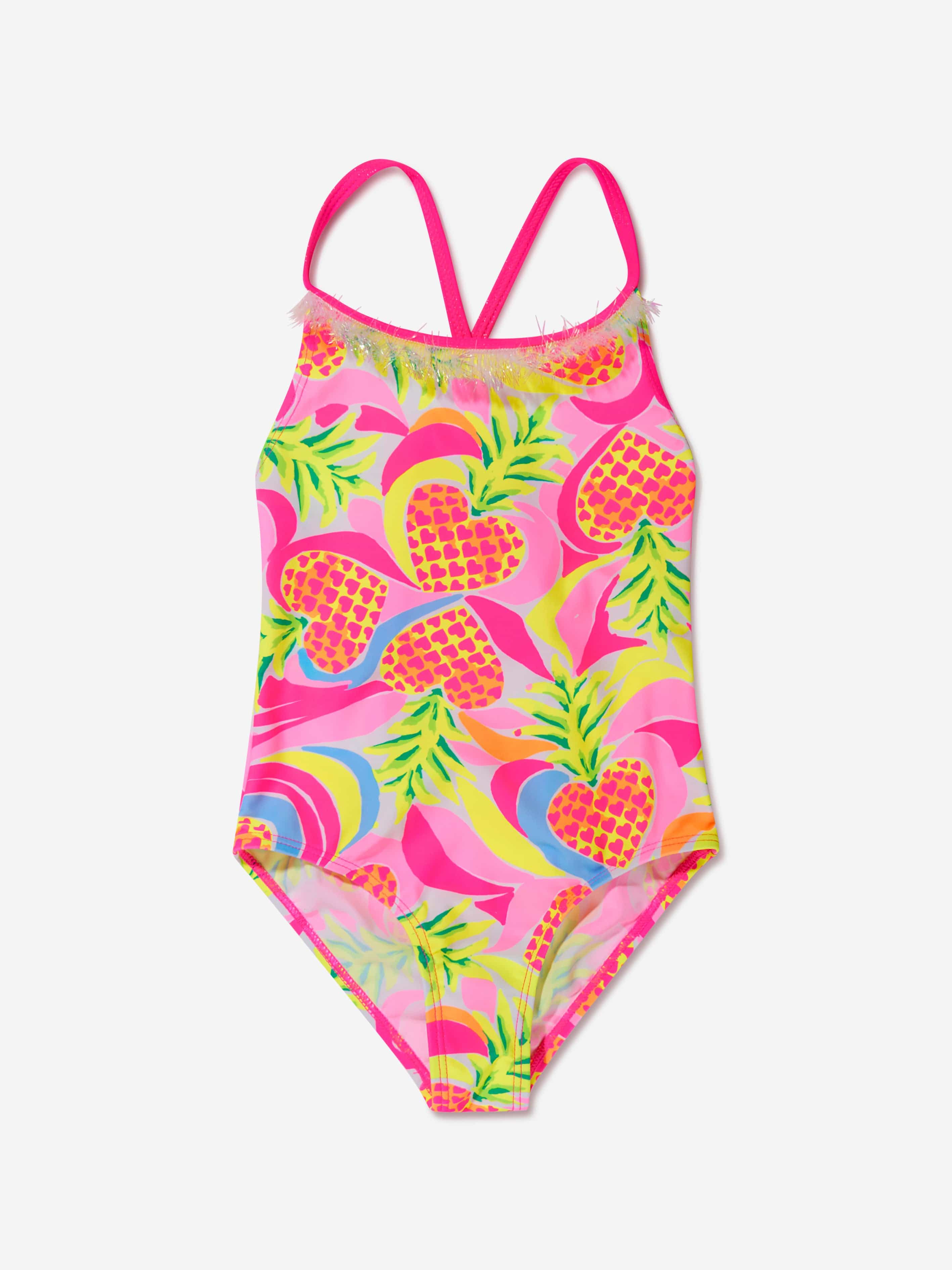 Billieblush Girls Hearts Swimming Costume in Multicolour