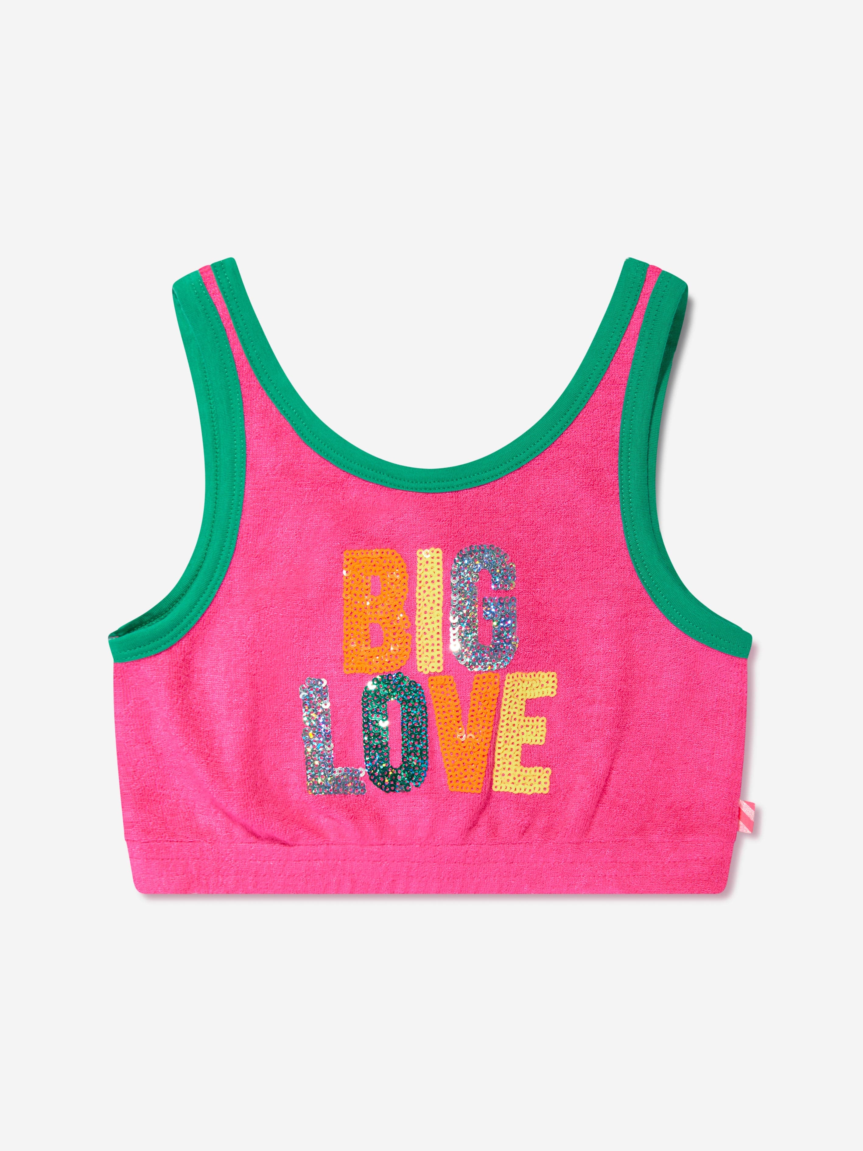 Billieblush Girls Big Love Beach Top in Pink