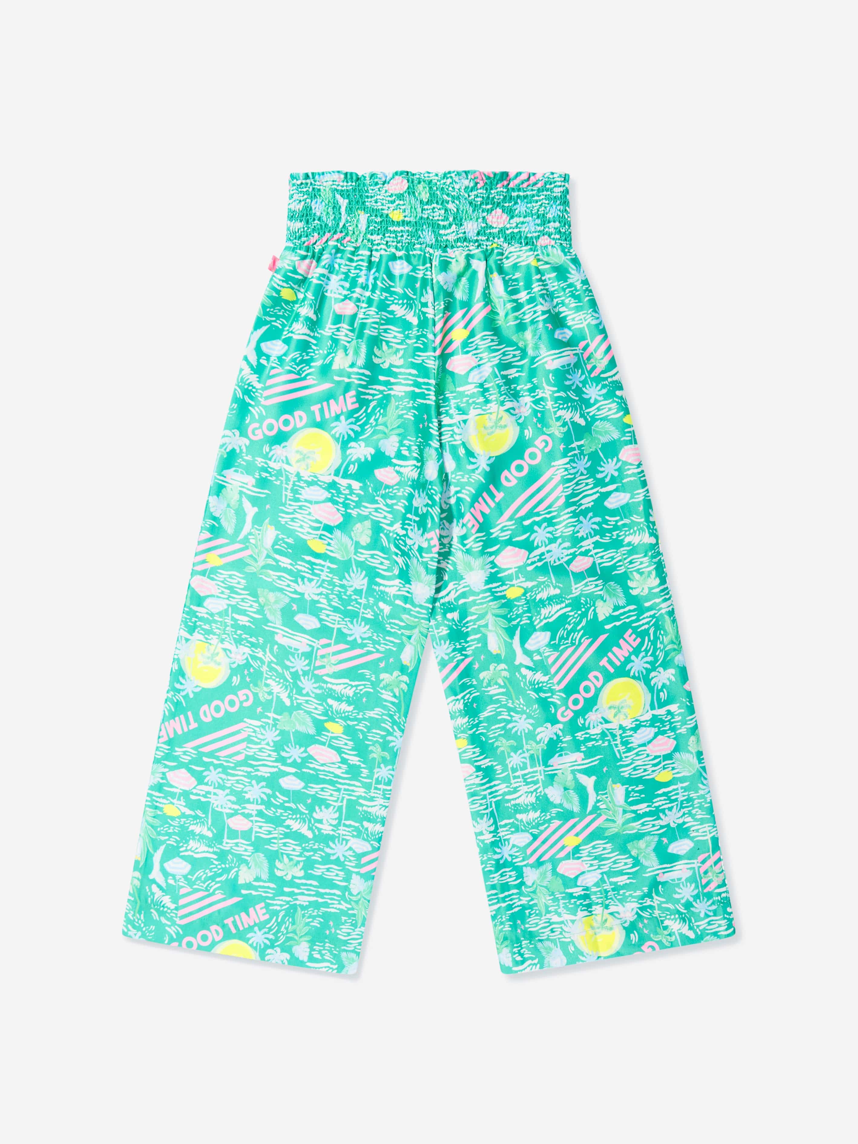 Billieblush Girls Good Time Trousers in Green