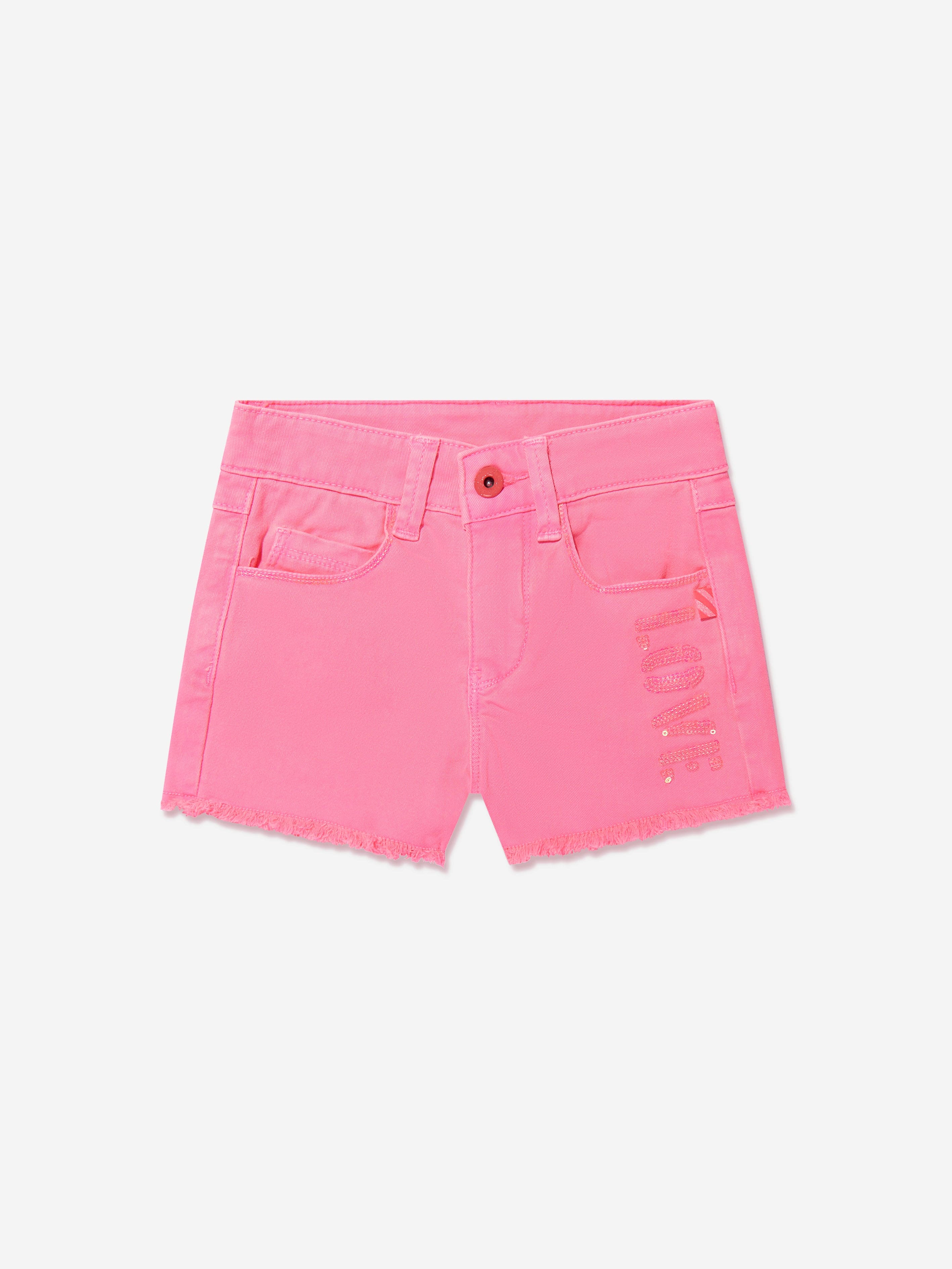 Billieblush Girls Love Shorts in Pink