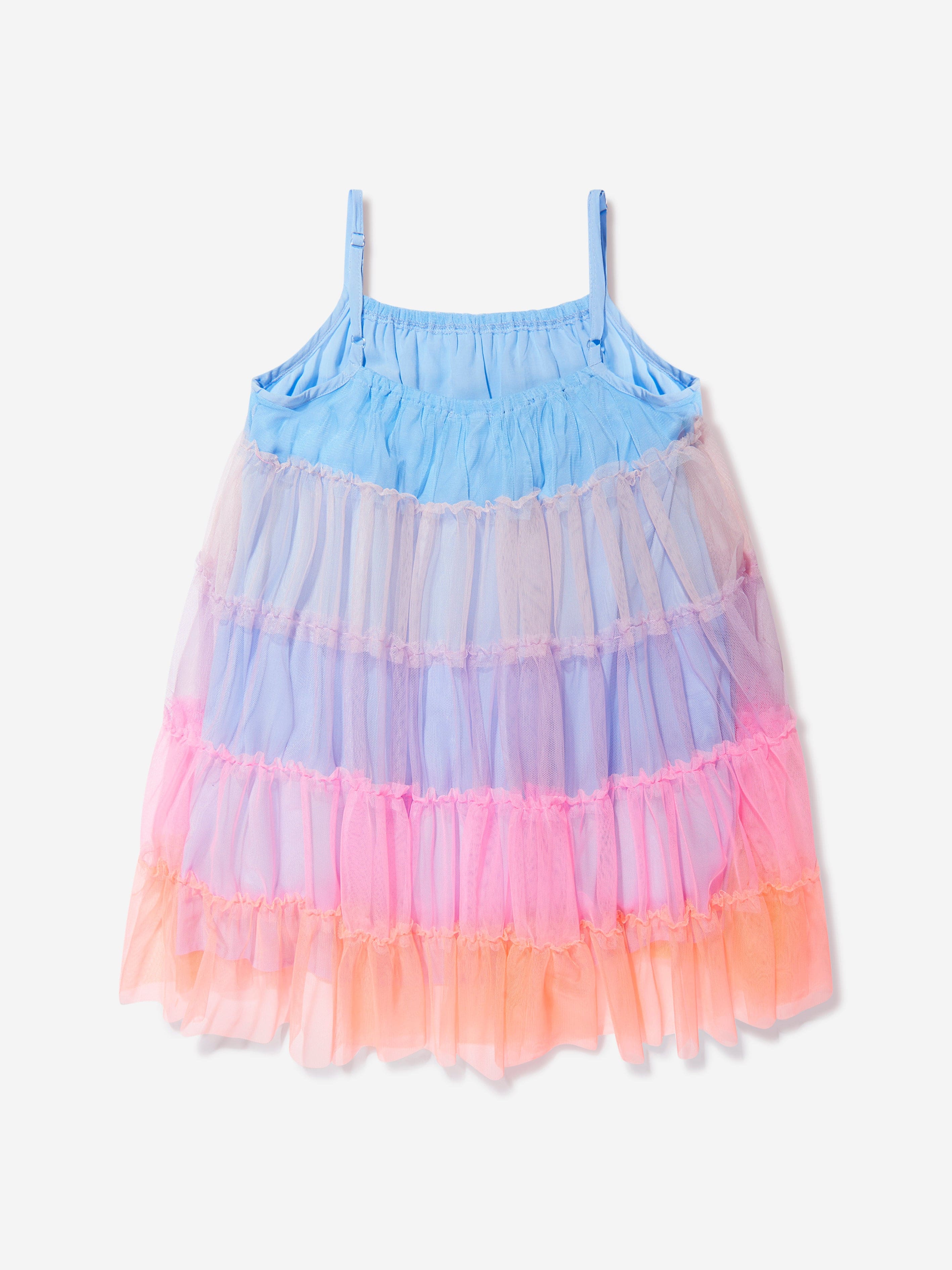 Billieblush Girls Sleeveless Mesh Dress in Multicolour