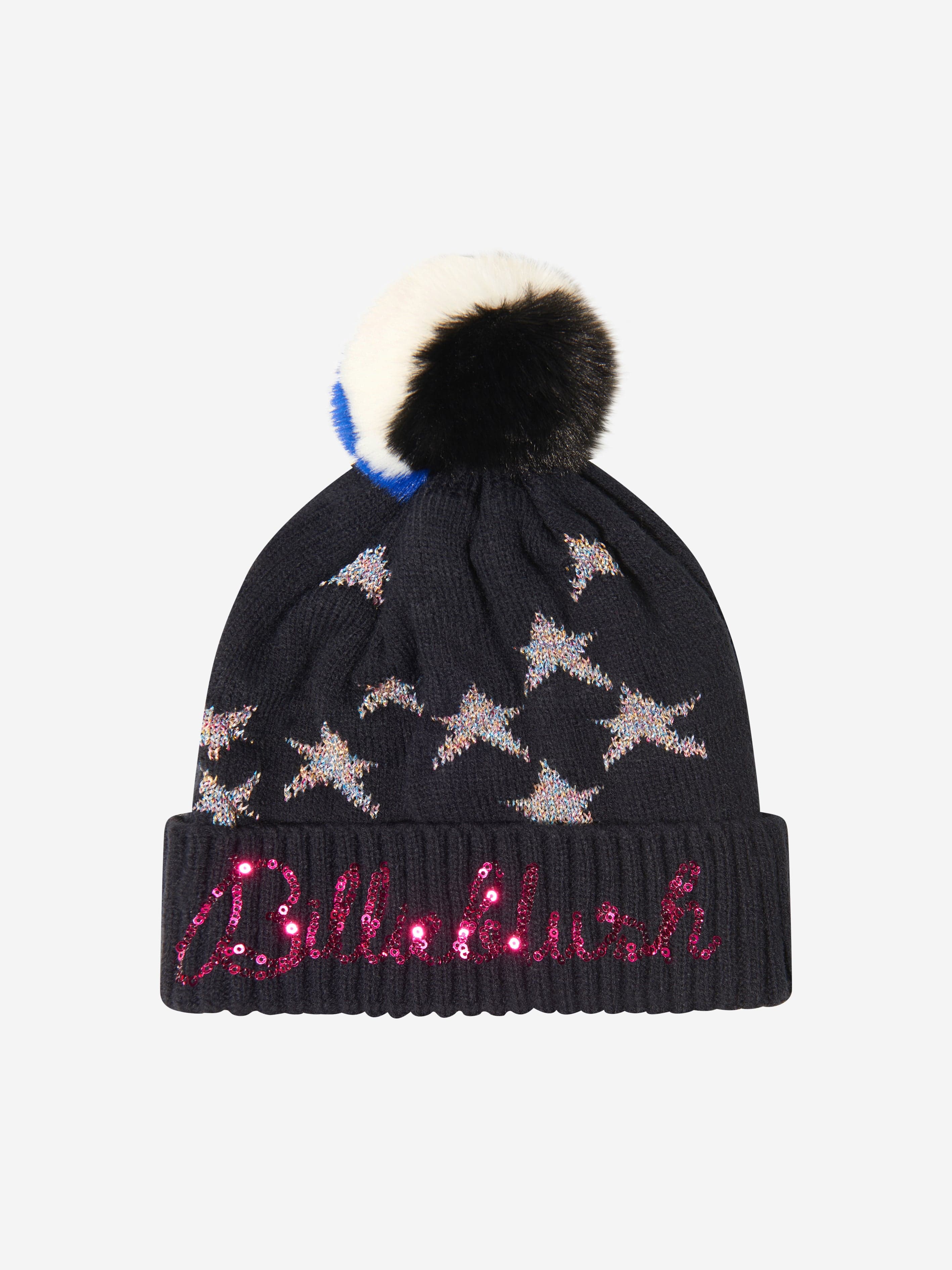 Billieblush Girls Knitted Pom Pom Hat