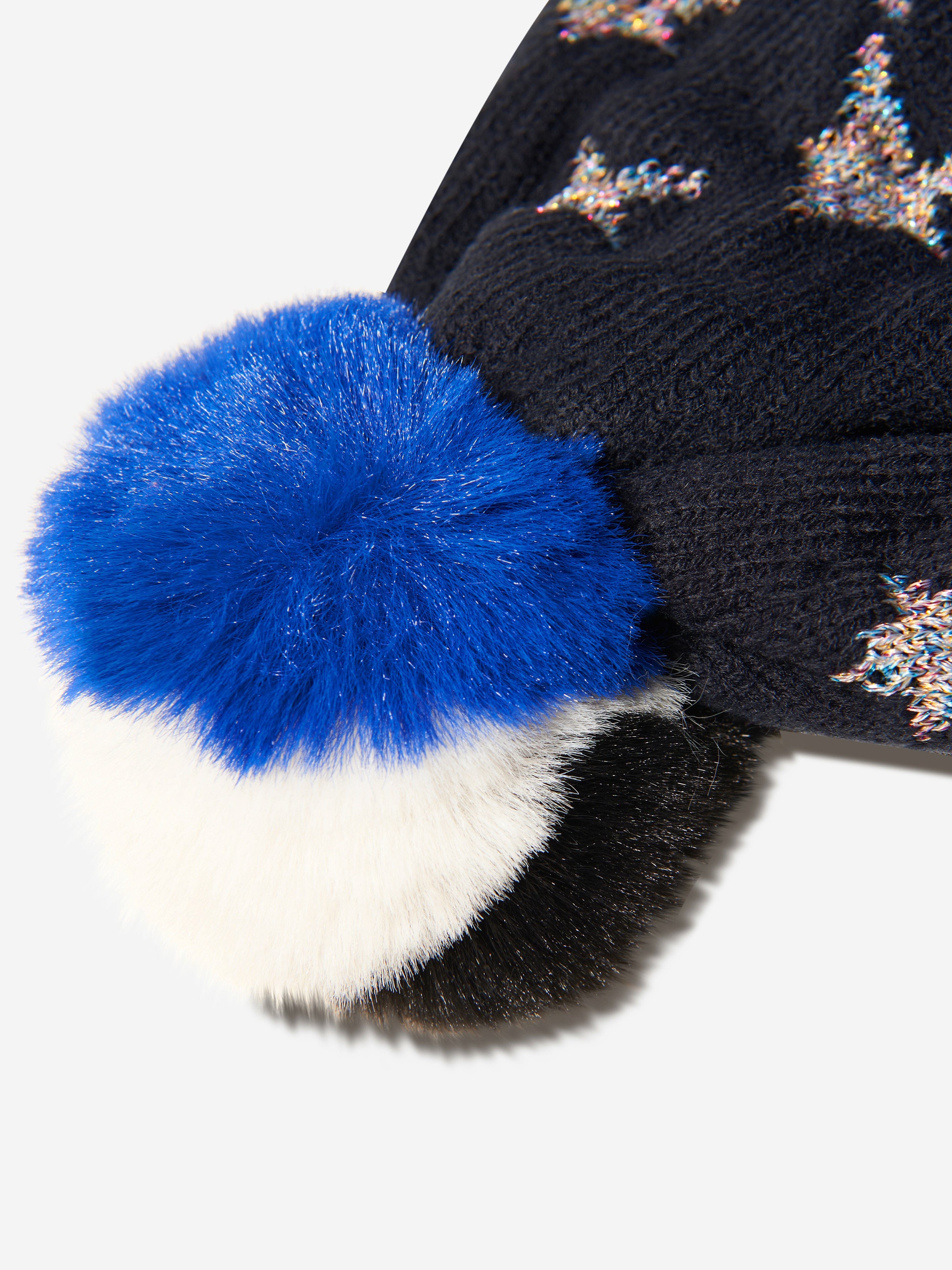 Billieblush Girls Knitted Pom Pom Hat