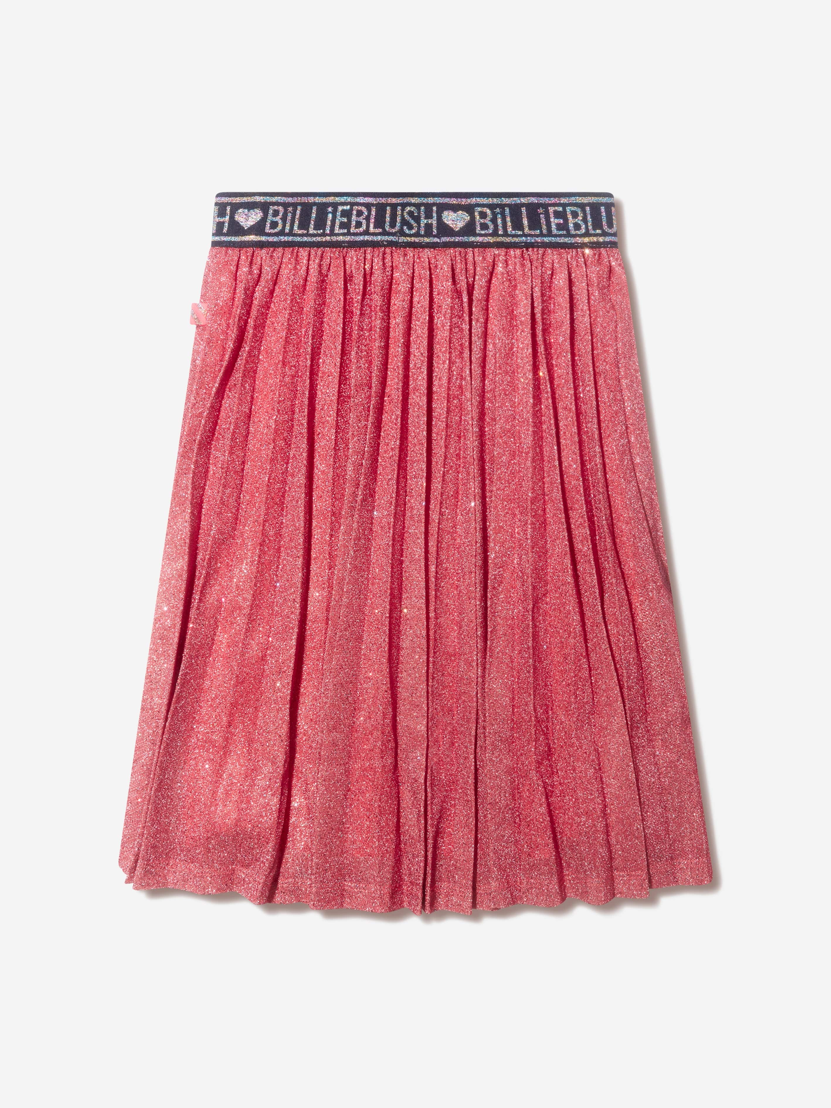 Billieblush Girls Metallic Pleated Skirt