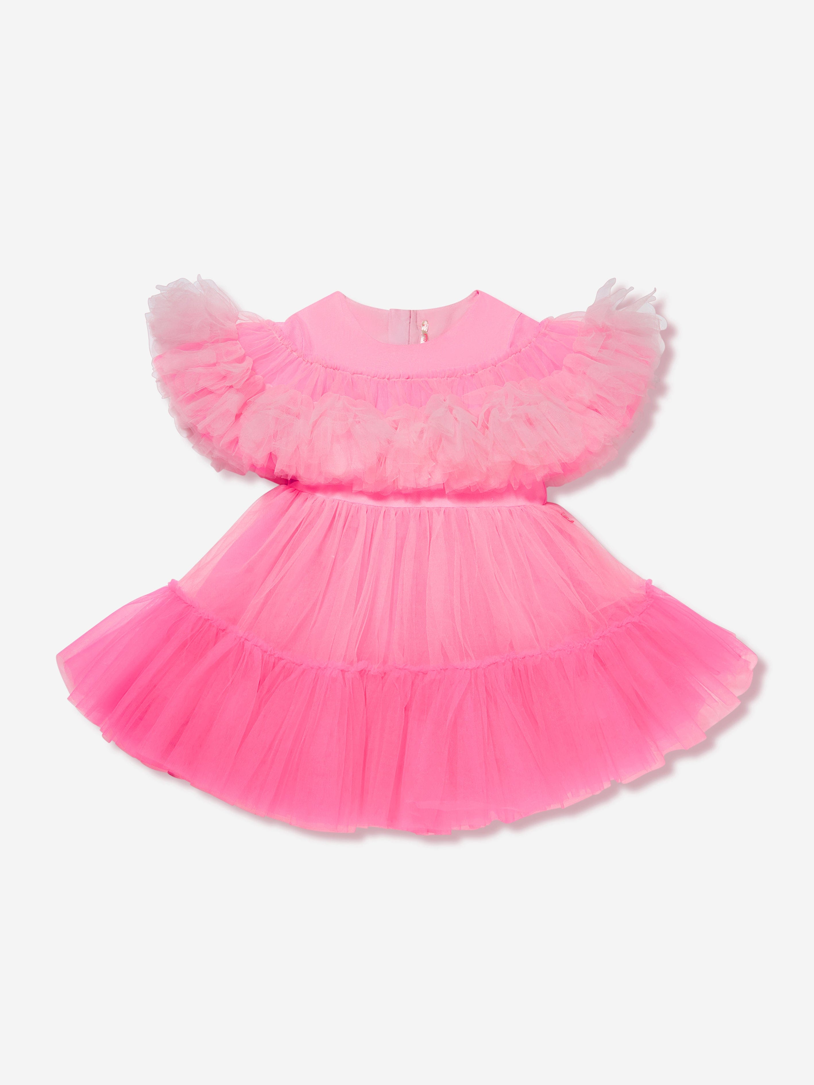 Billieblush Girls Tulle Ruffle Dress