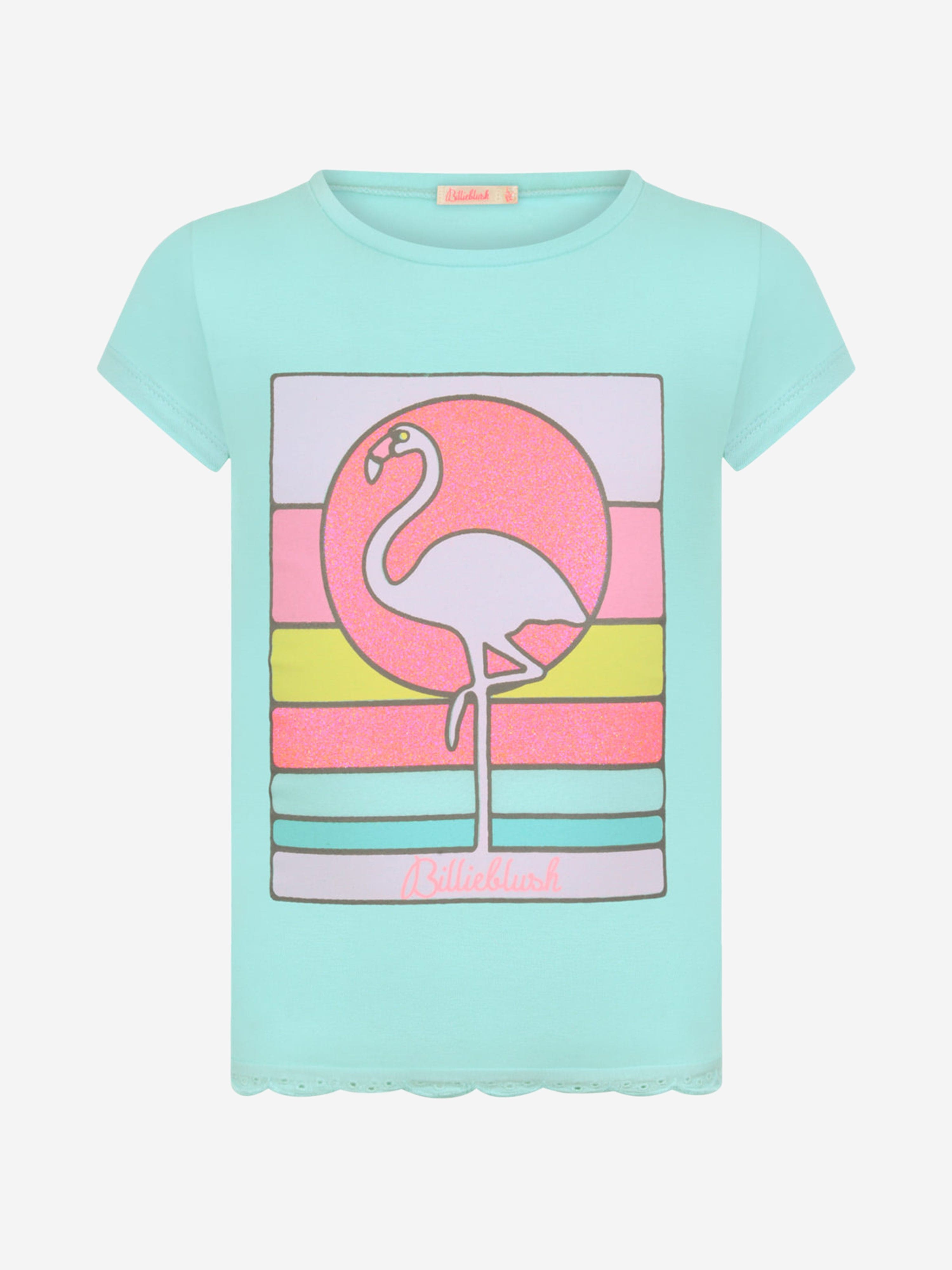 Billieblush Girls Flamingo Print Top