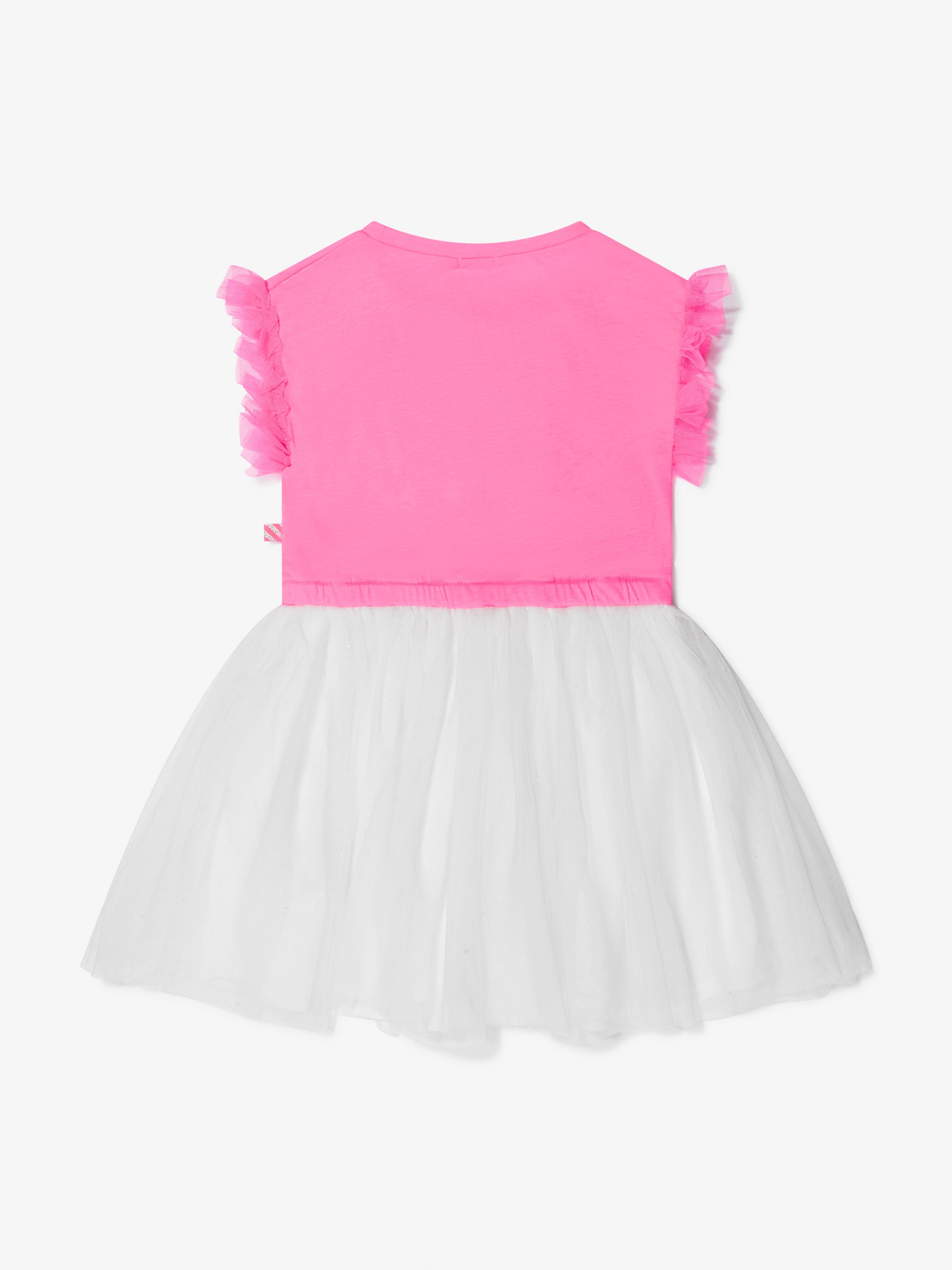 Billieblush Girls Jersey And Tulle Stars Dress