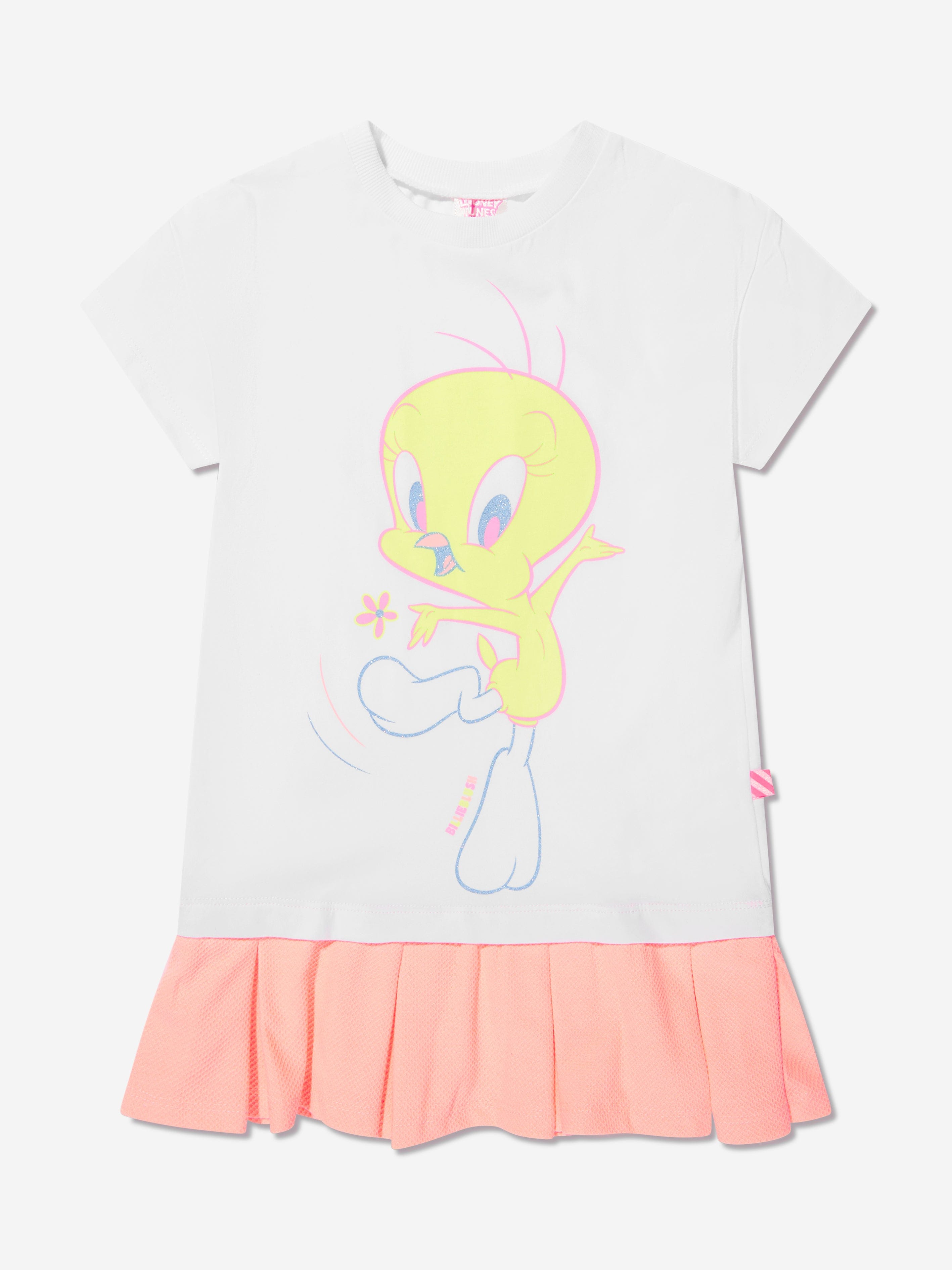 Billieblush Girls Tweety Bird T-Shirt Dress In White