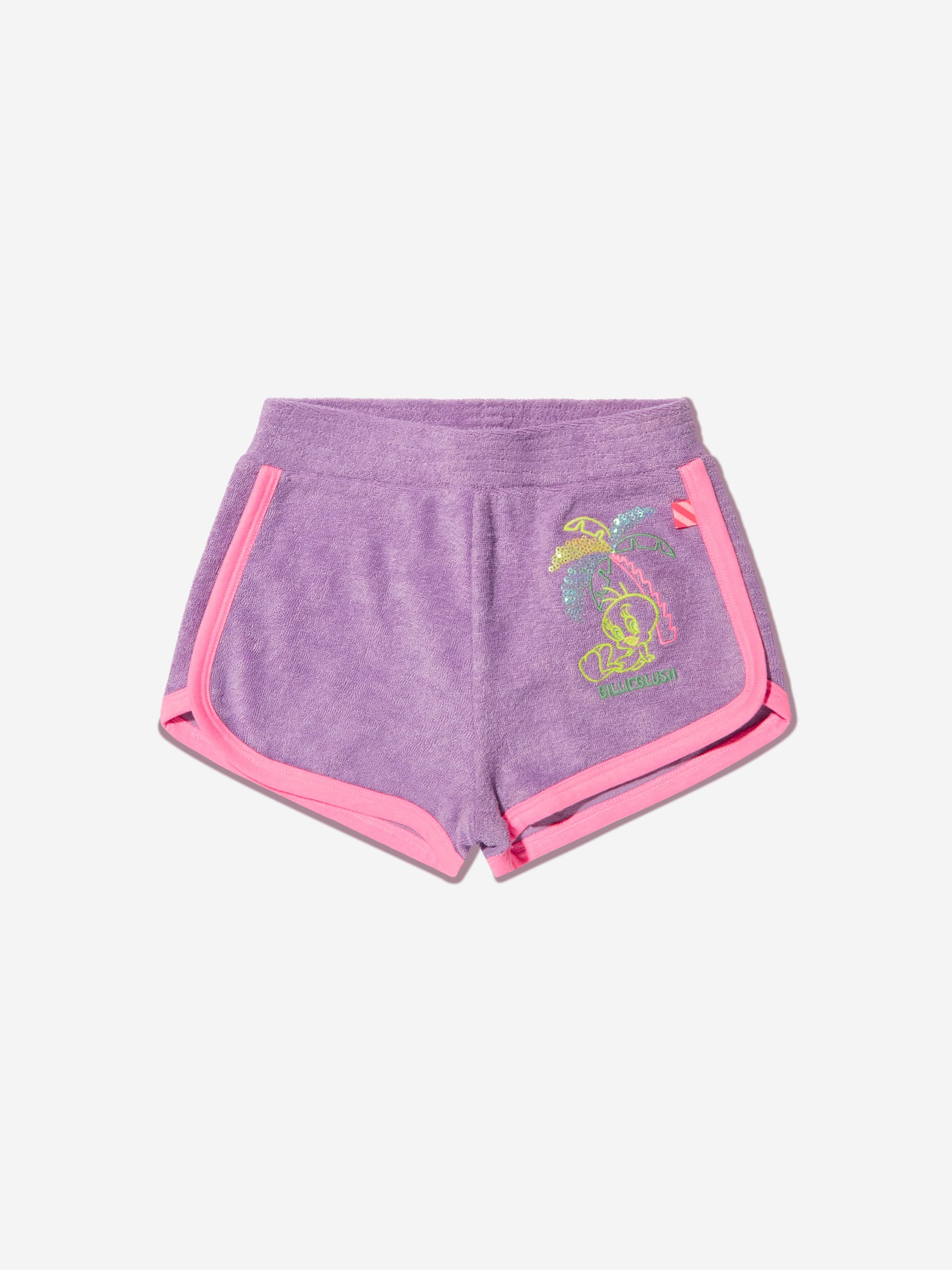 Billieblush Girls Tweety Bird Shorts In Lilac