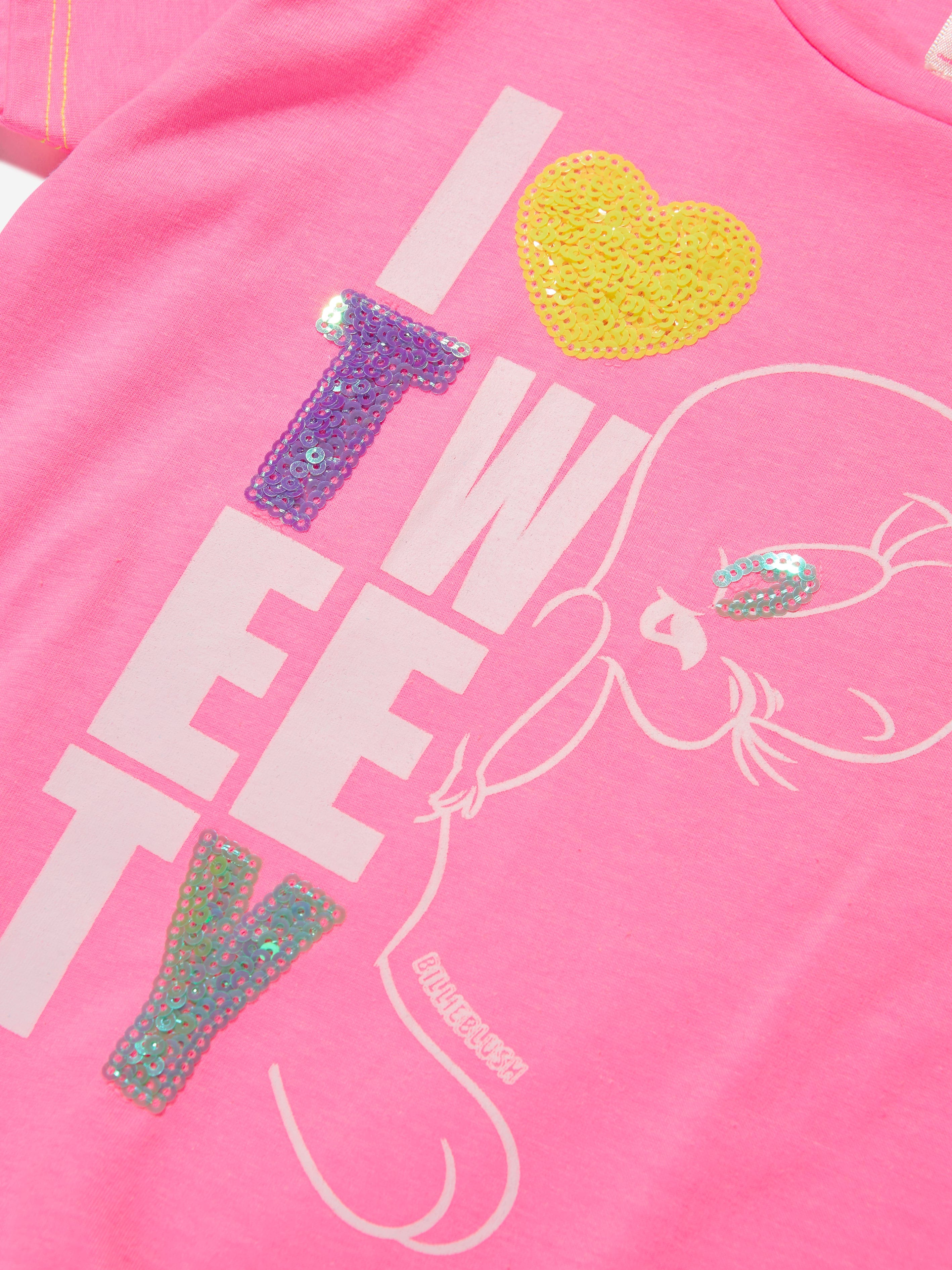 Billieblush Girls Tweety Bird T-Shirt In Pink