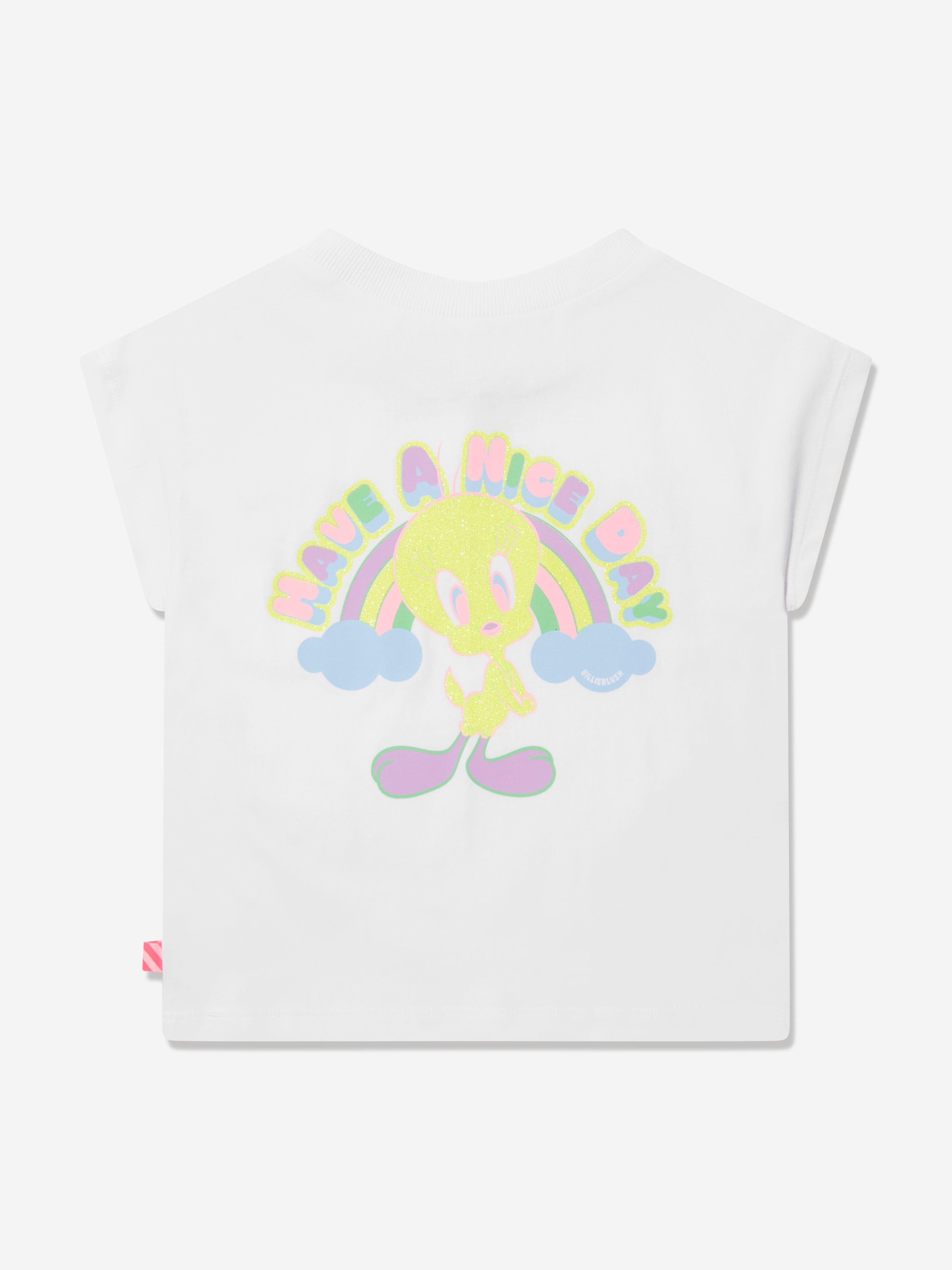 Billieblush Girls Tweety Bird T-Shirt In White