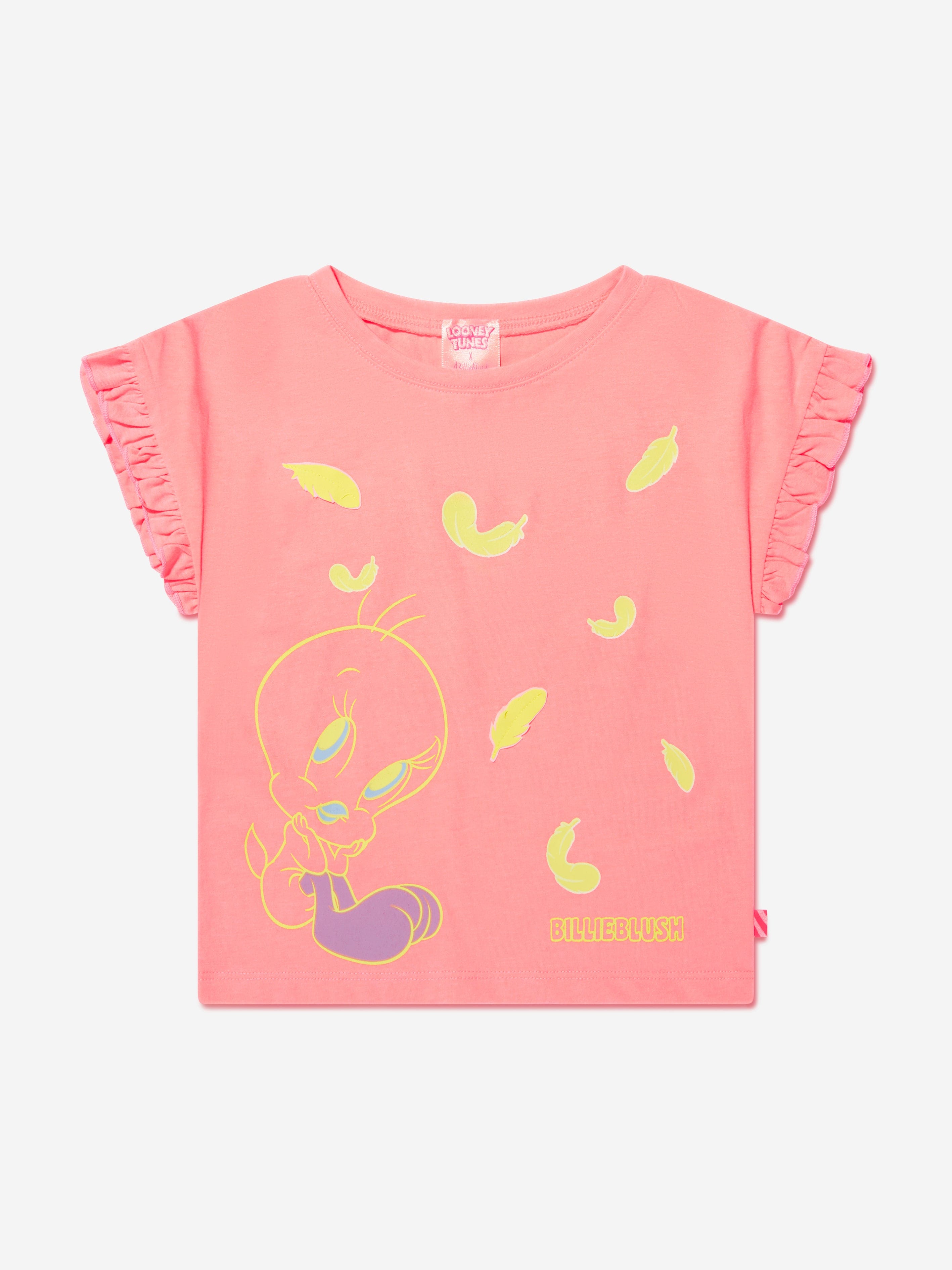 Billieblush Girls Tweety Bird Pyjama Set In Apricot