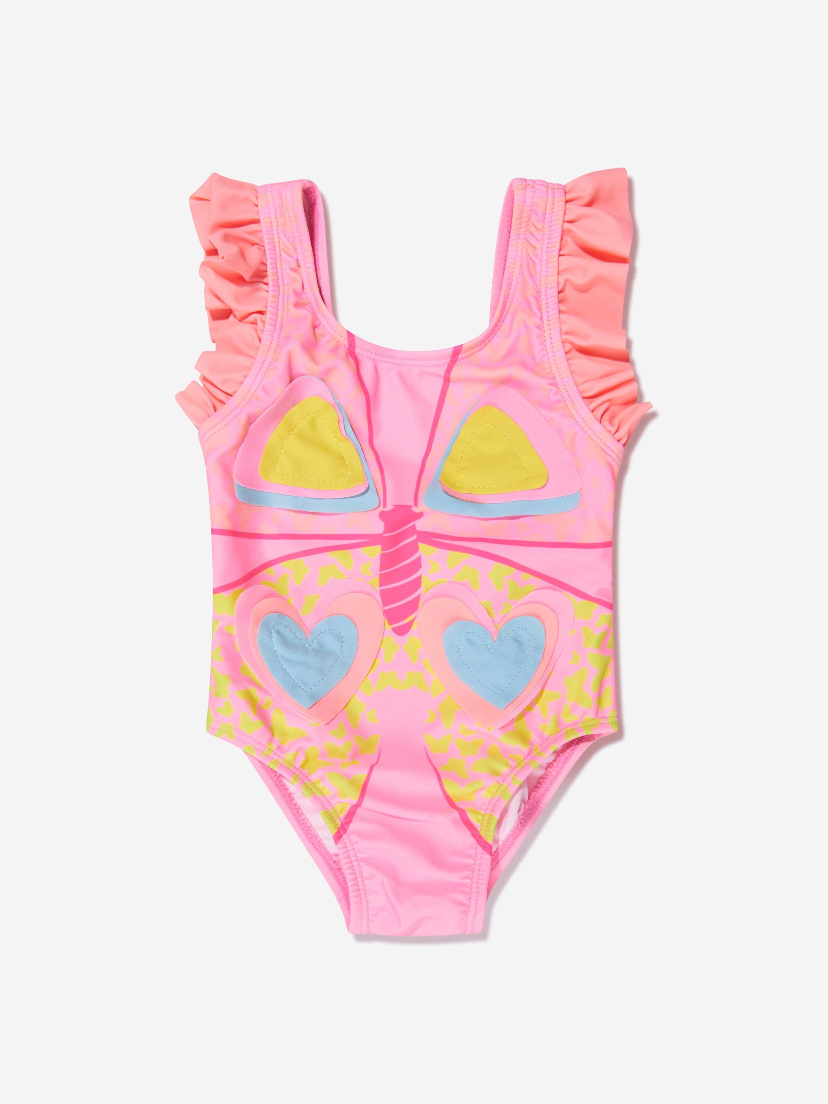 Billieblush Baby Girls Butterfly Swimsuit in Pink